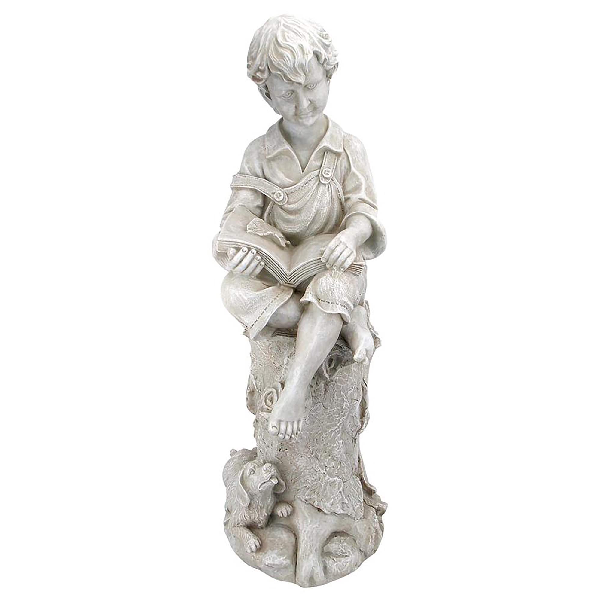 Design Toscano 34.5&#x22; Sebastian the Reading Child Garden Statue