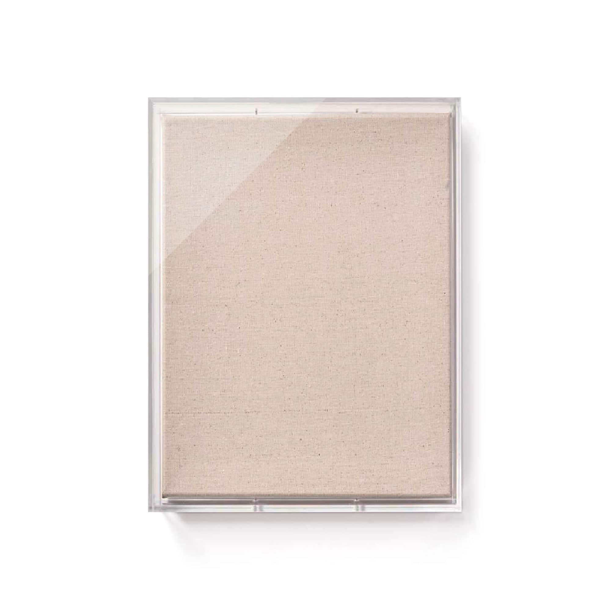 Wexel Art UV Grade Acrylic Shadowbox 3" Depth with Beige Linen Canvas