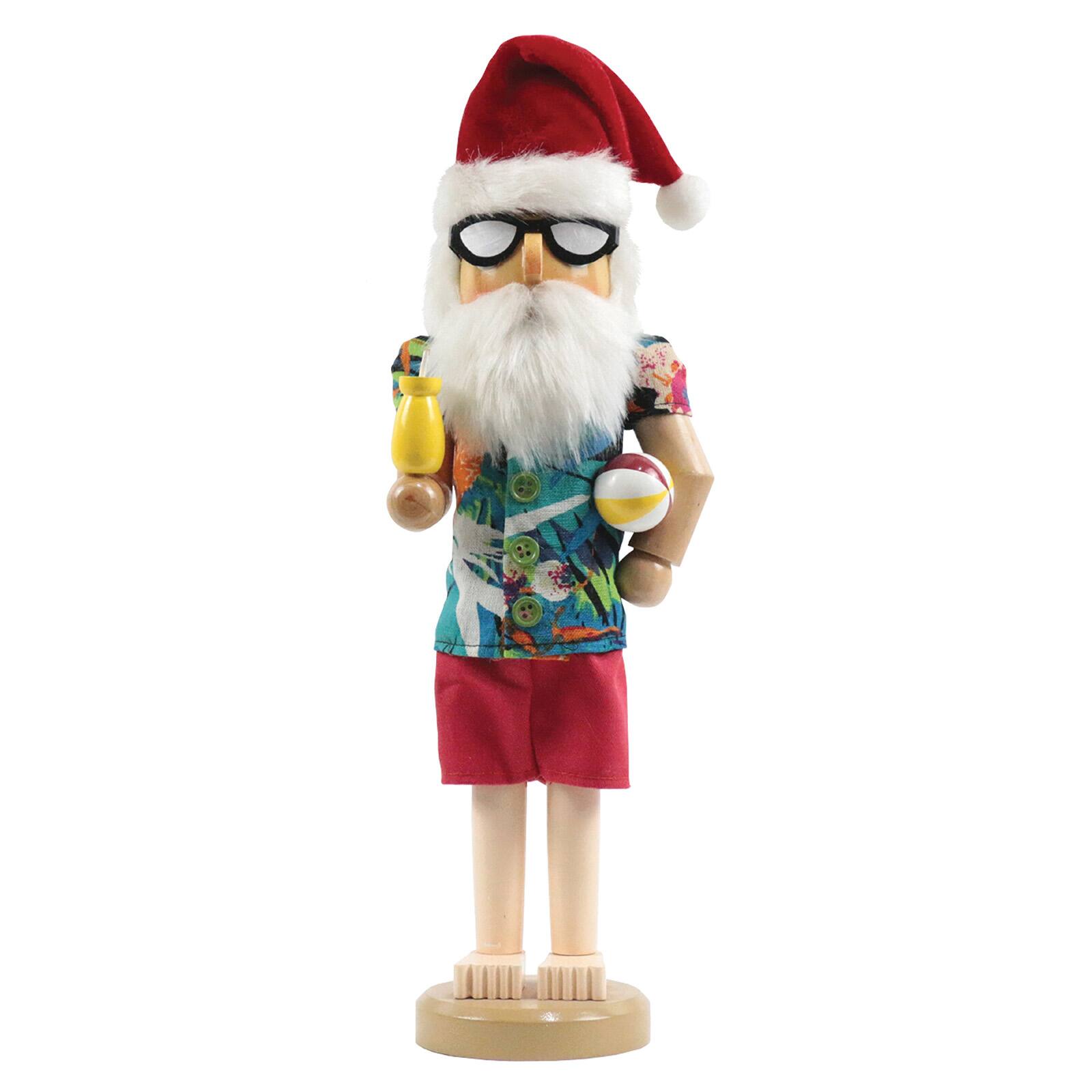 Santa&#x27;s Workshop 15&#x22; Beach Time for Santa Nutcracker