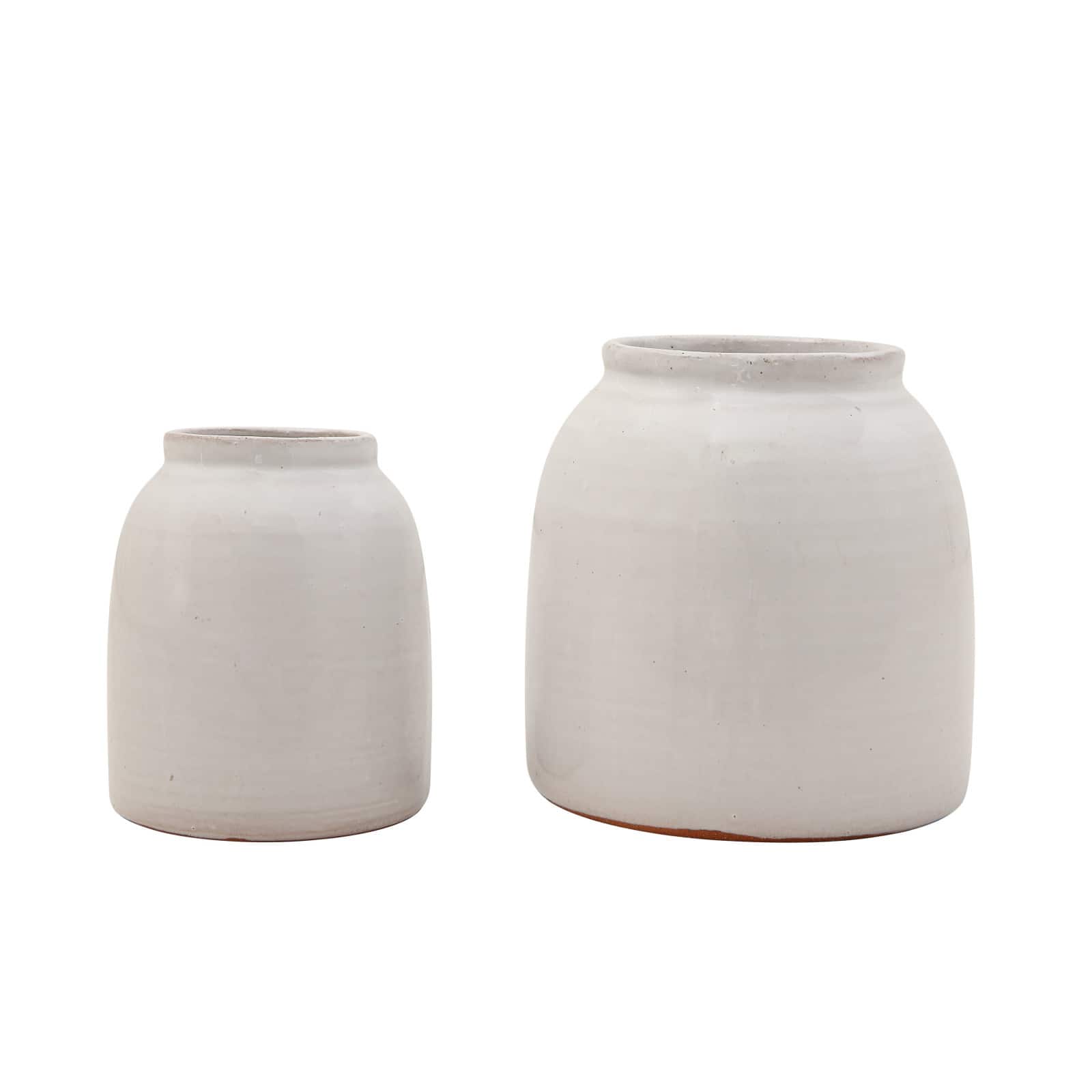 Hello Honey® White Terra Cotta Vase Set