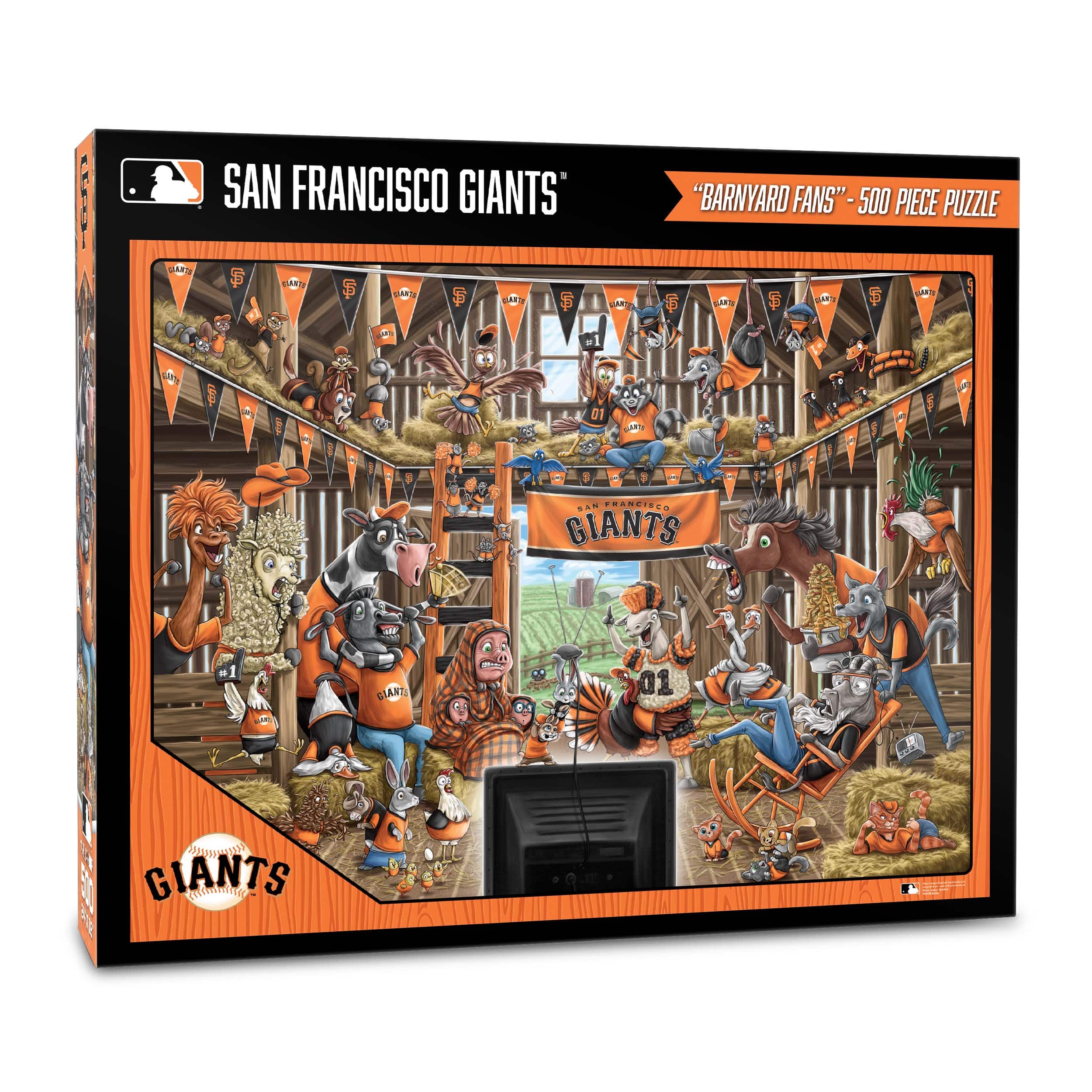MLB Barnyard Fans 500 Piece Puzzle