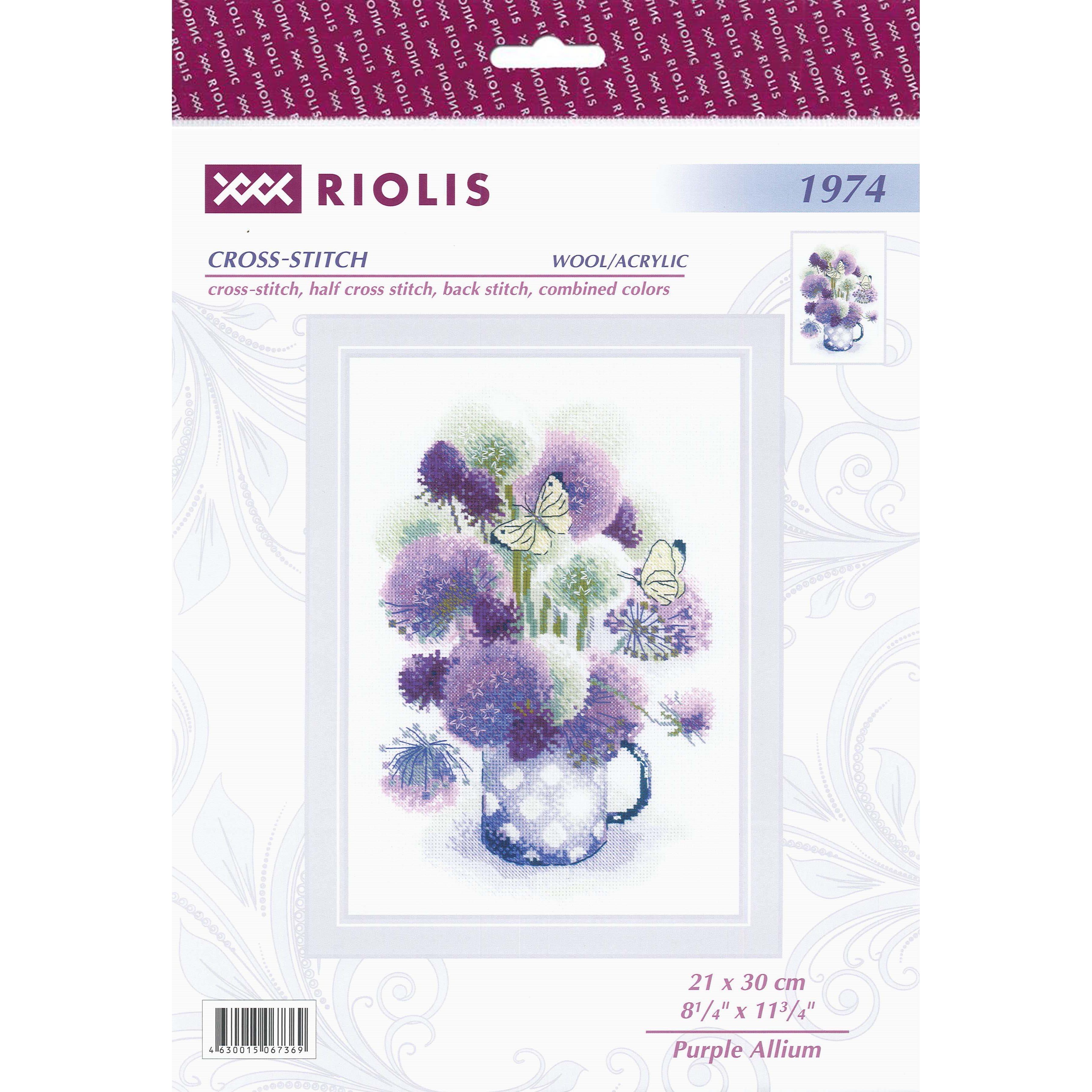 RIOLIS Purple Allium Cross Stitch Kit