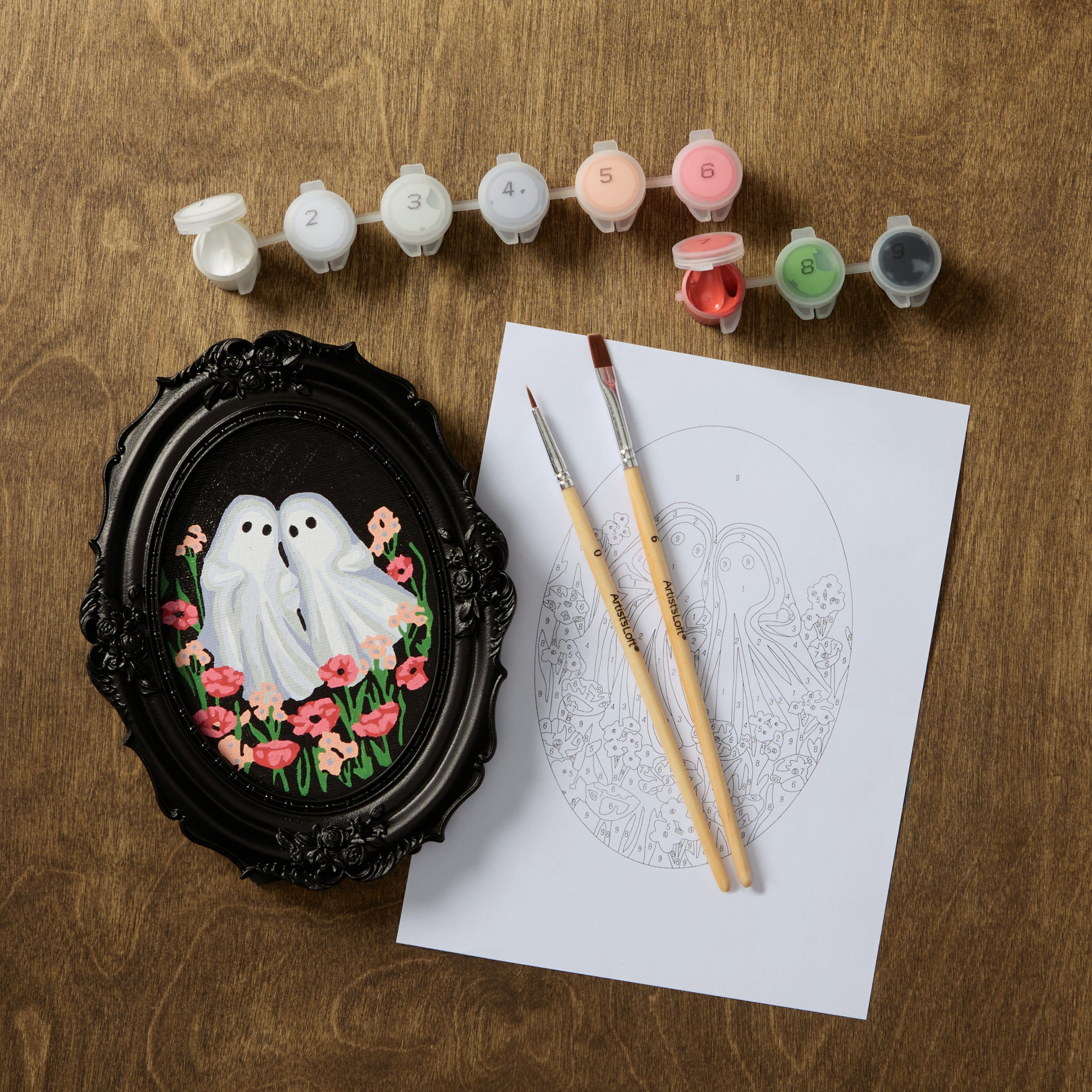 Mini Ghost Couple Framed Paint-by-Number Kit by Artist's Loft®