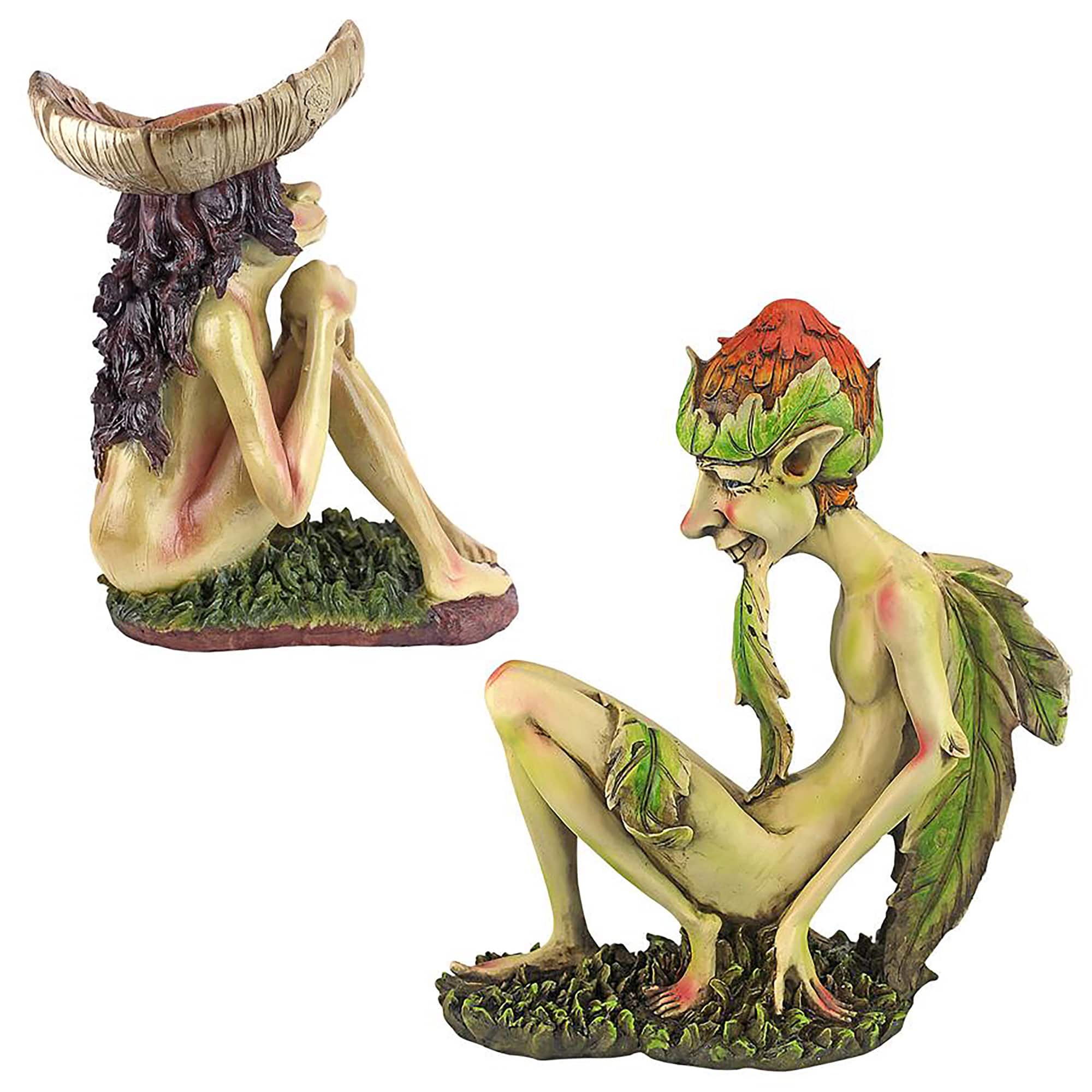 Design Toscano Svenska &#x26; Theodor Garden Trolls Sculpture Set