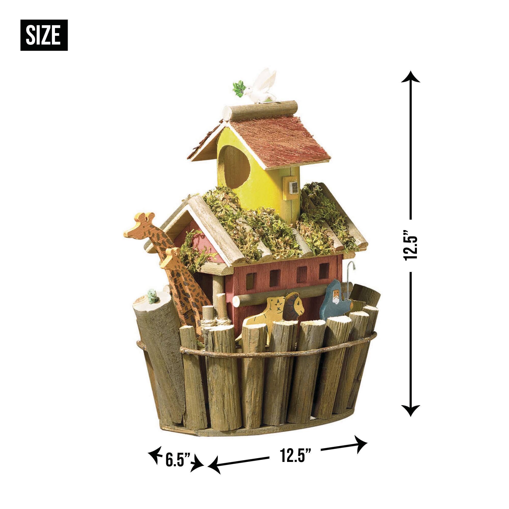 12.5&#x22; Noah&#x27;s Ark Birdhouse