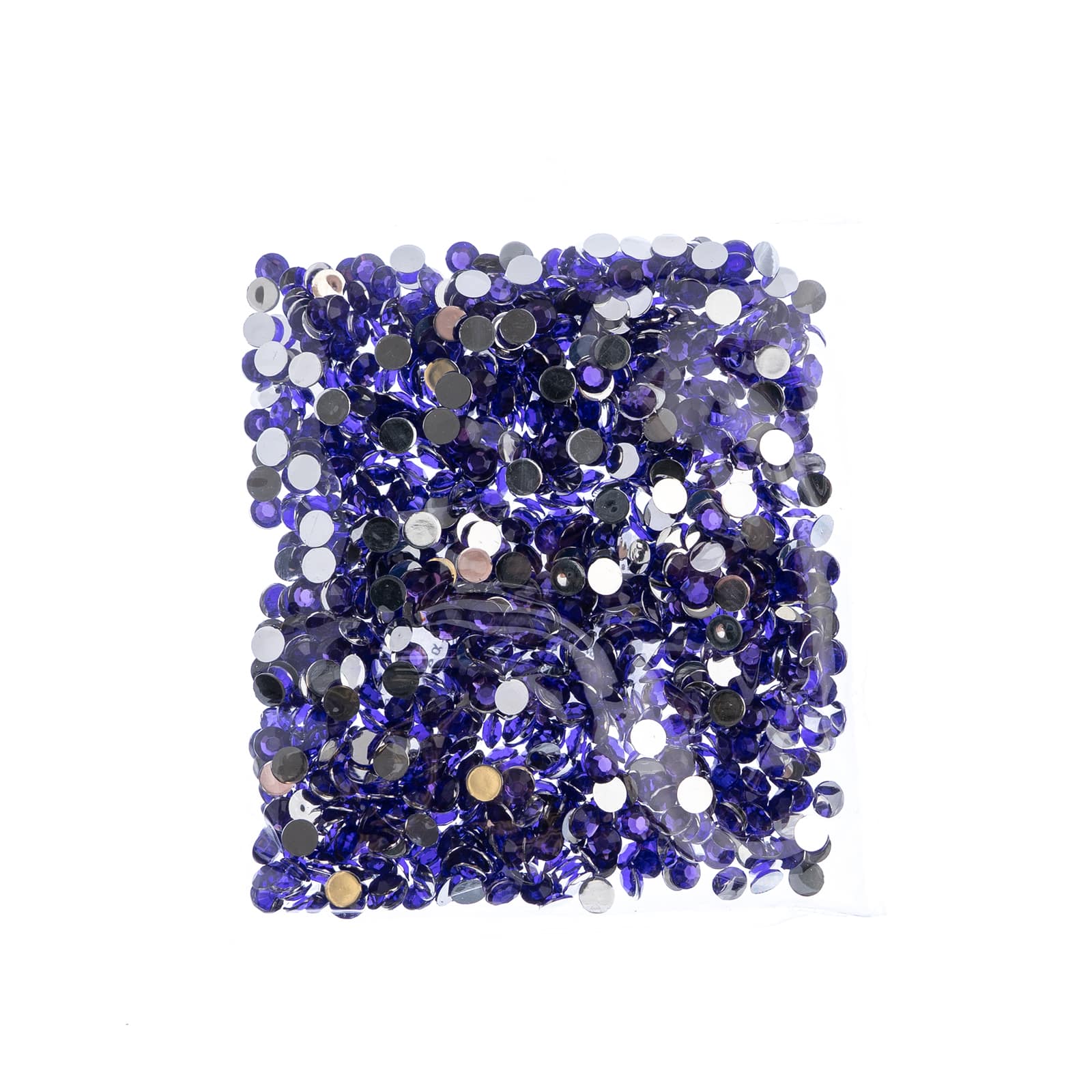 John Bead 6mm Acrylic Round Flat Back Rhinestones, 1,000ct.