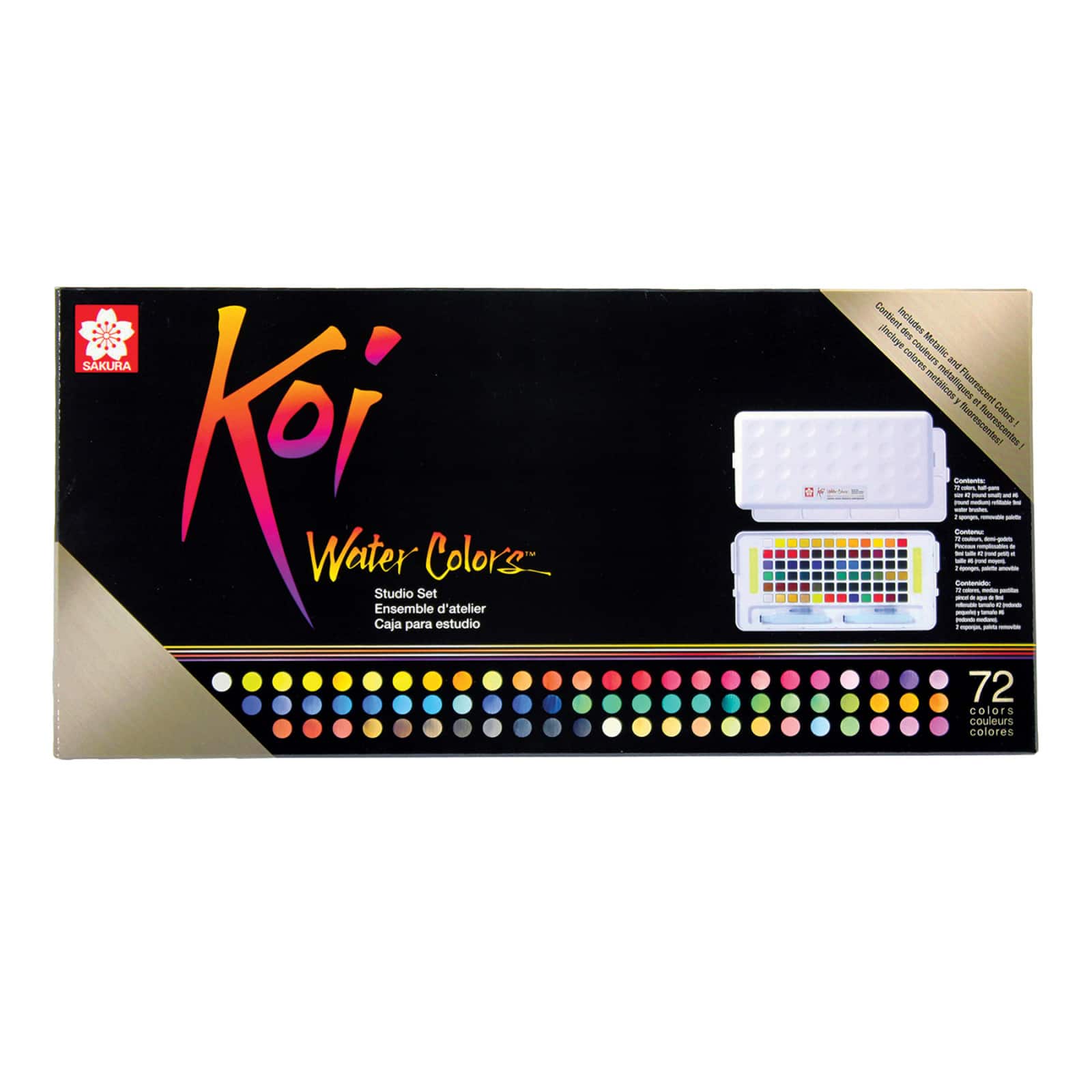 Koi® Water Colors™ 72 Piece Sketch Set