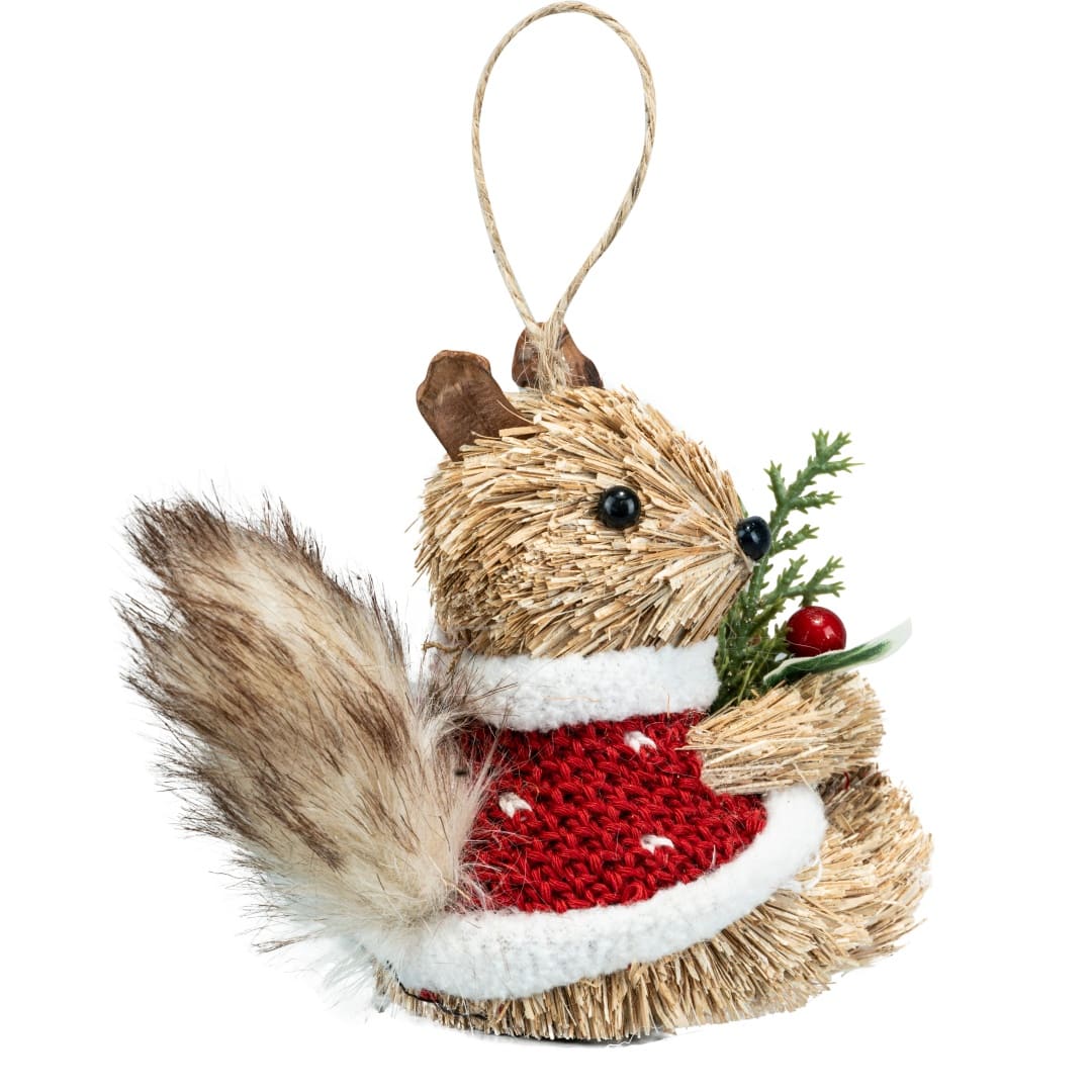 4&#x22; Squirrel in Sweater Natural Ornament by Ashland&#xAE;