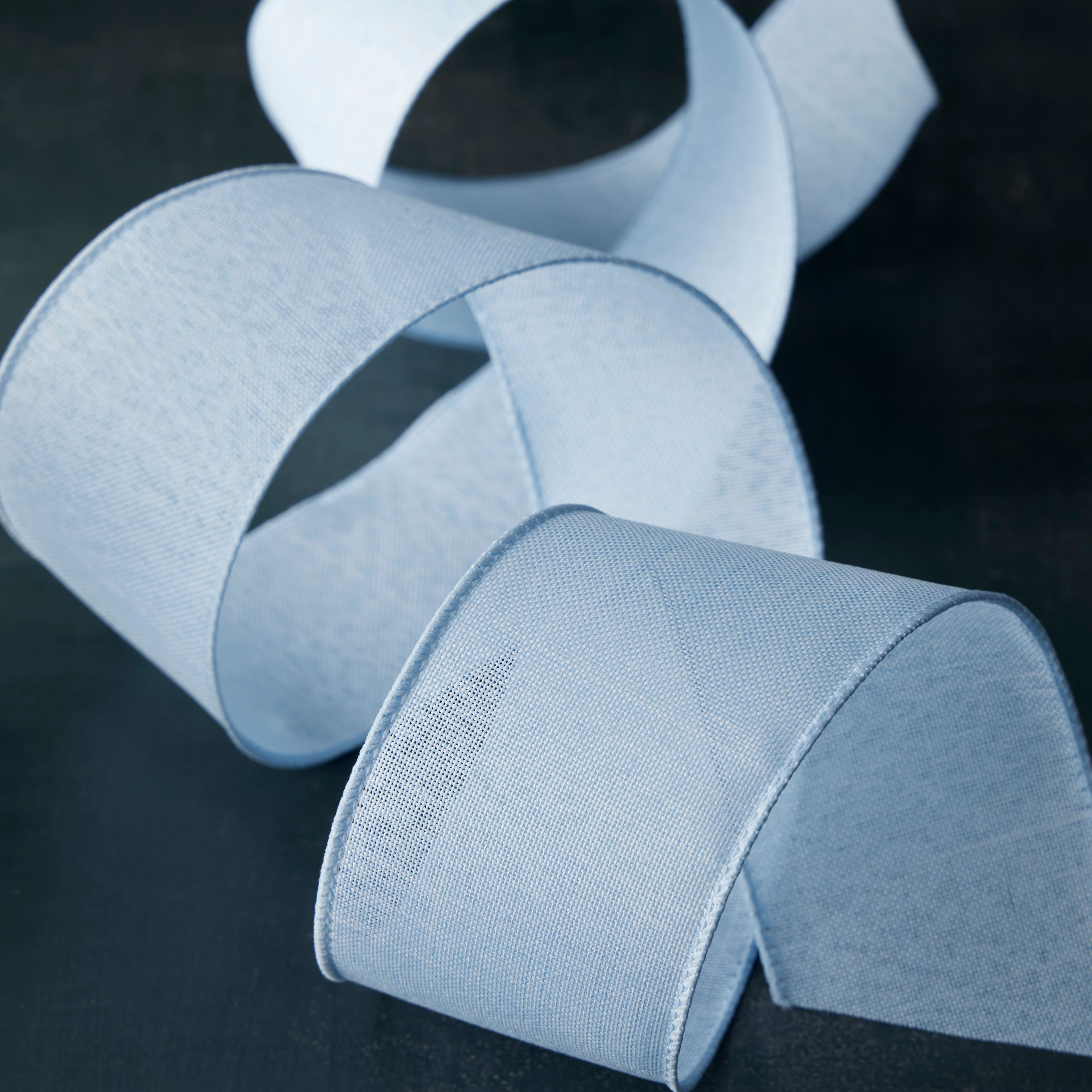 12 Pack: 2.5" x 25ft. Faux Linen Wired Ribbon by Celebrate It™ Décor