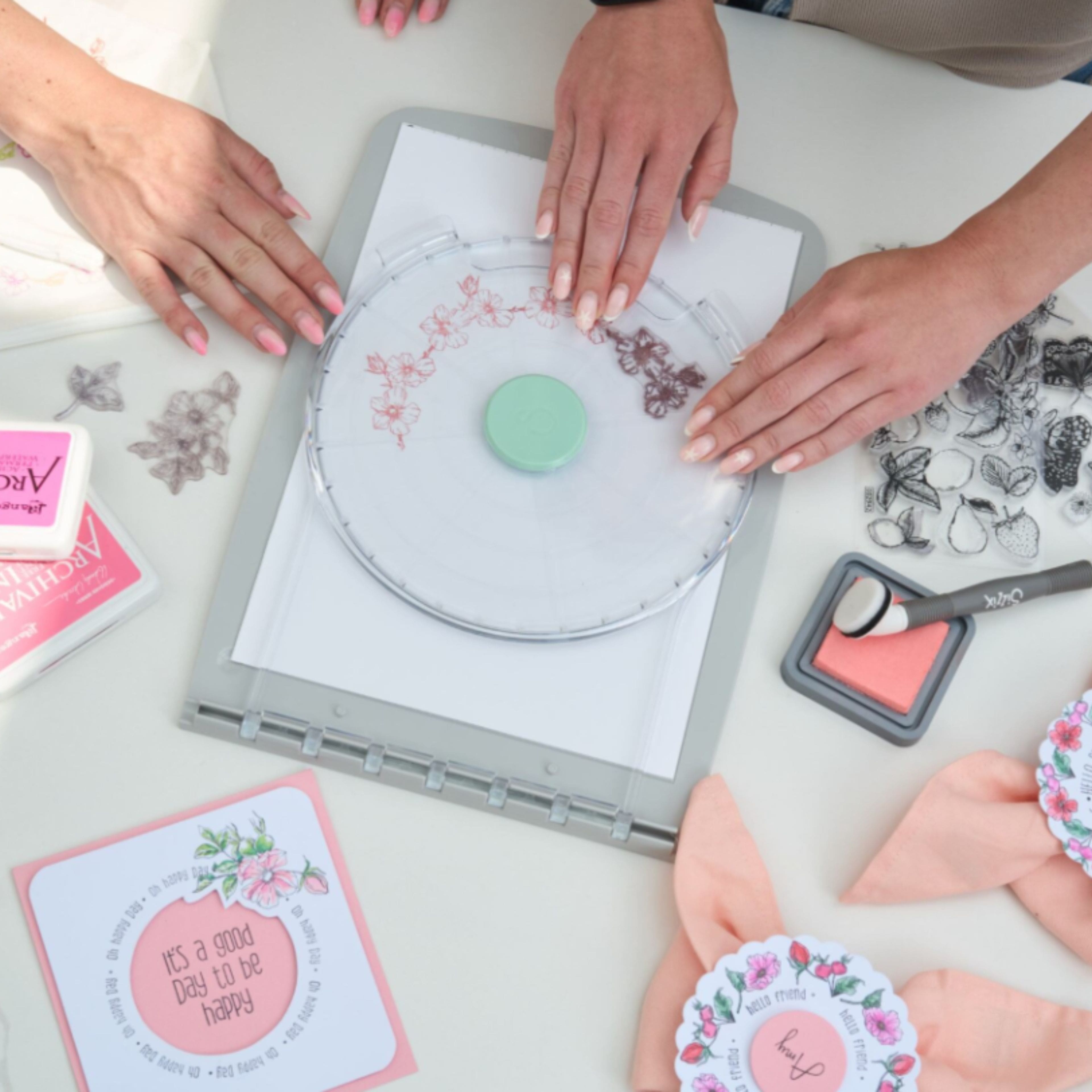 Sizzix&#xAE; Stamp &#x26; Spin Tool Stencil Accessory