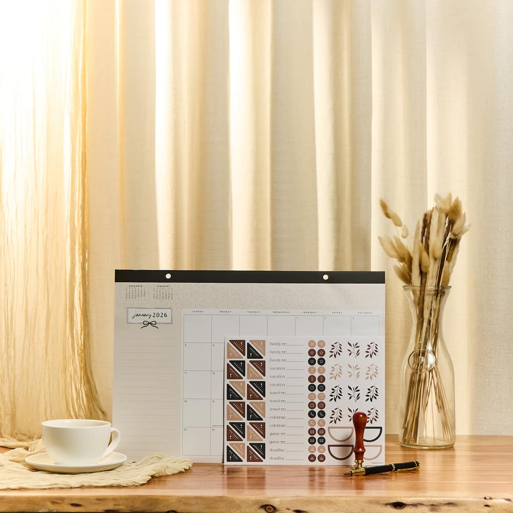 The Happy Planner® Modern Charm Small Desk Calendar