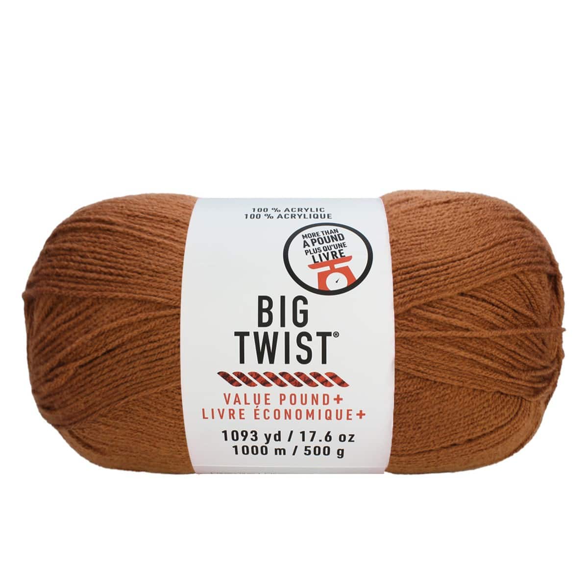 Big Twist® Value Pound+ Yarn, Color: Toffee | Michaels