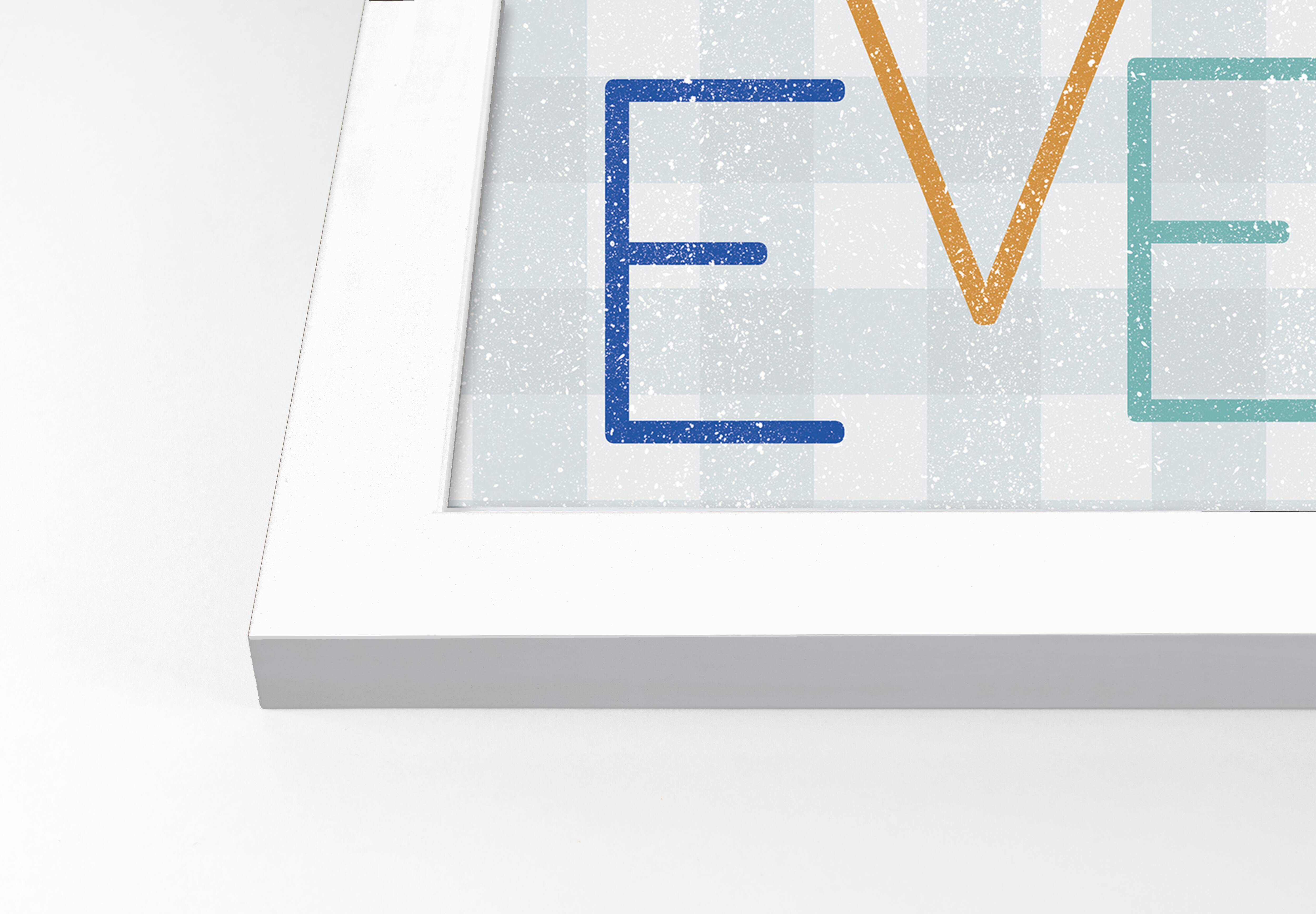 Best Dad Ever Check White Framed Print