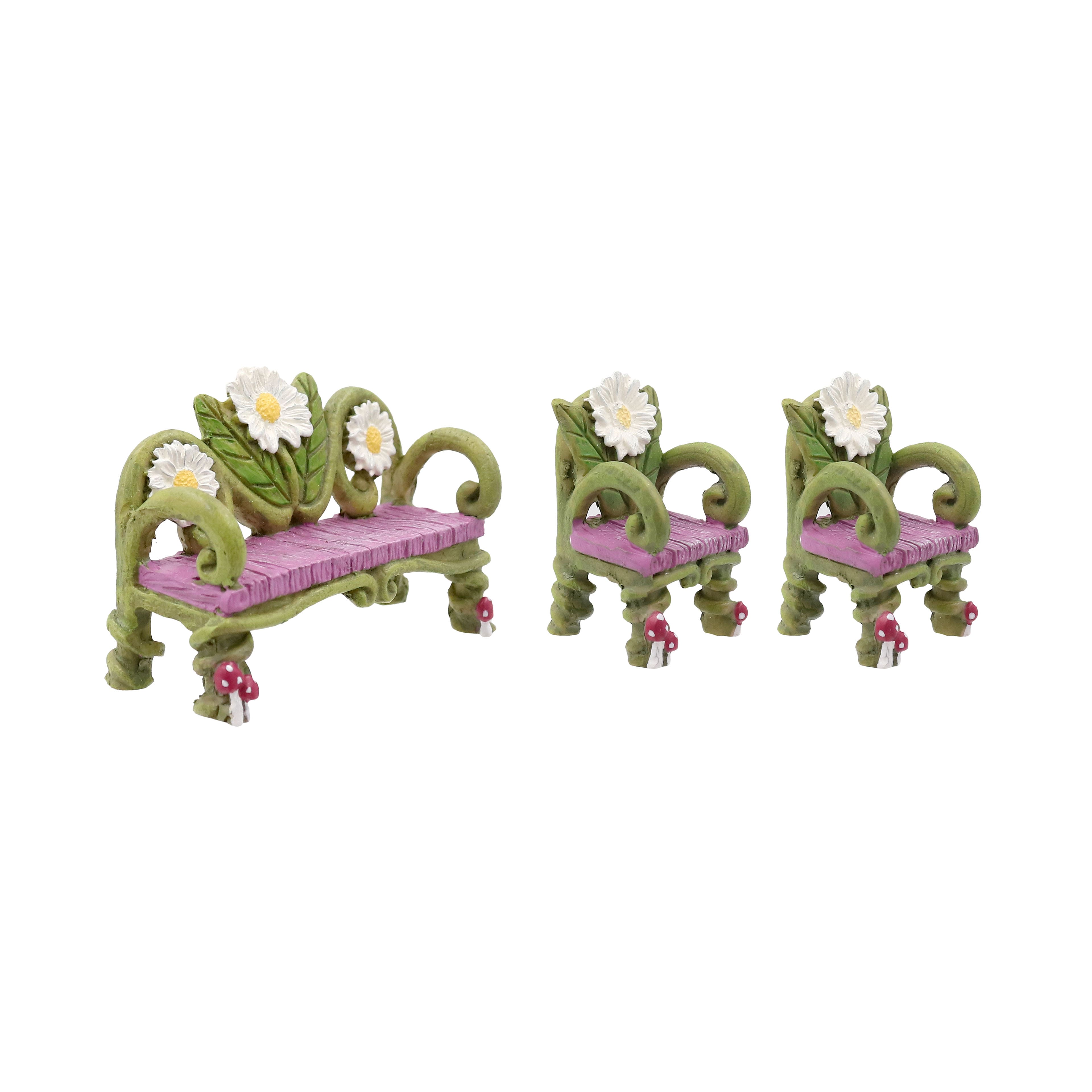 Mini Garden Bench &#x26; Chair by Make Market&#xAE;