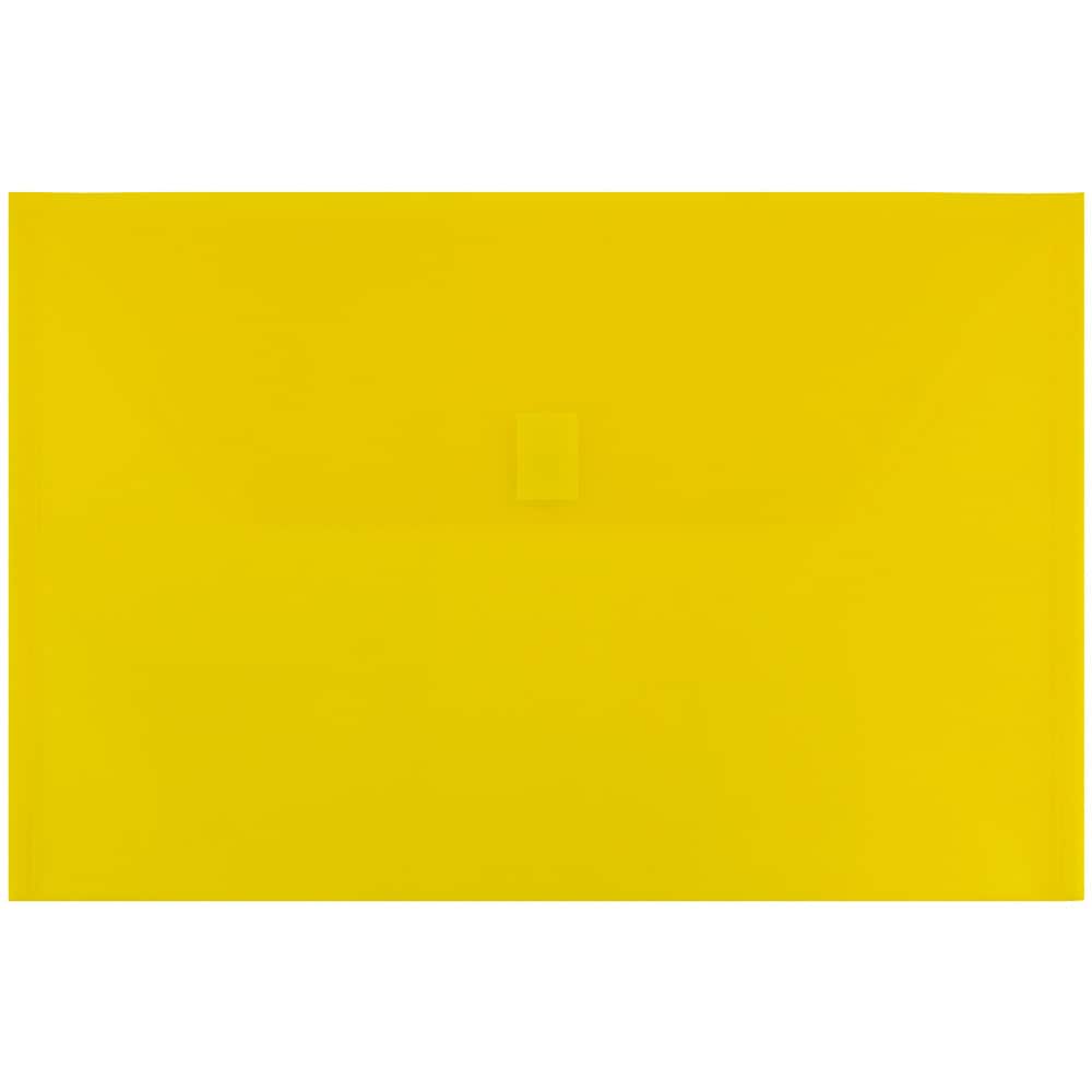 JAM Paper 9.75" x 14.5" Plastic Hook & Loop Closure Envelopes, 12ct.