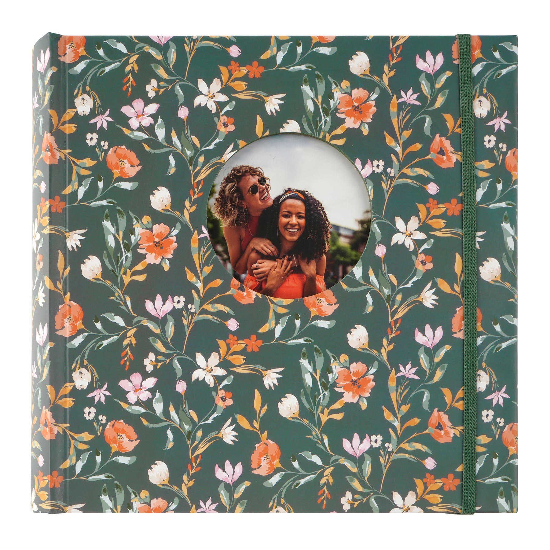 8.6&#x22; x 8.6&#x22; Green Floral Photo Album by Recollections&#x2122;