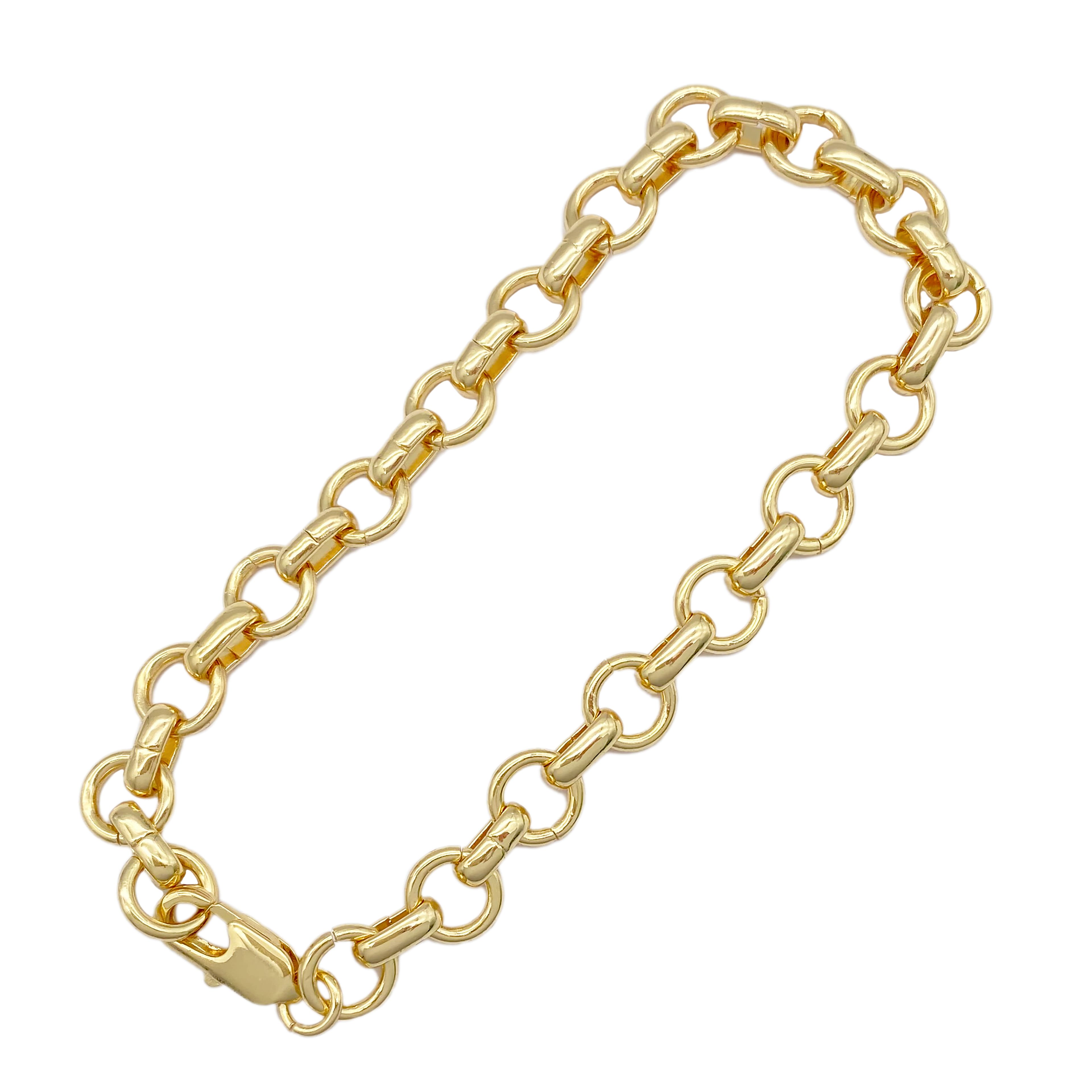 12 Pack: Gold Long & Short Charm Bracelet by Bead Landing™
