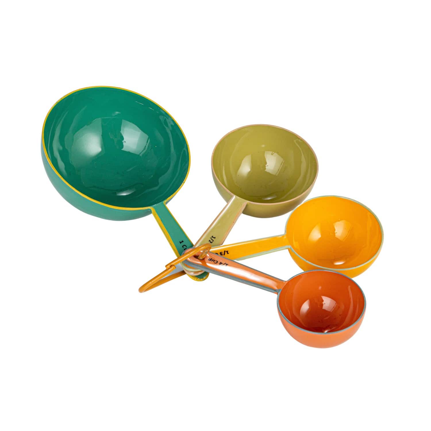 Hello Honey® Multicolor Enameled Stainless Steel Measuring Spoon Set