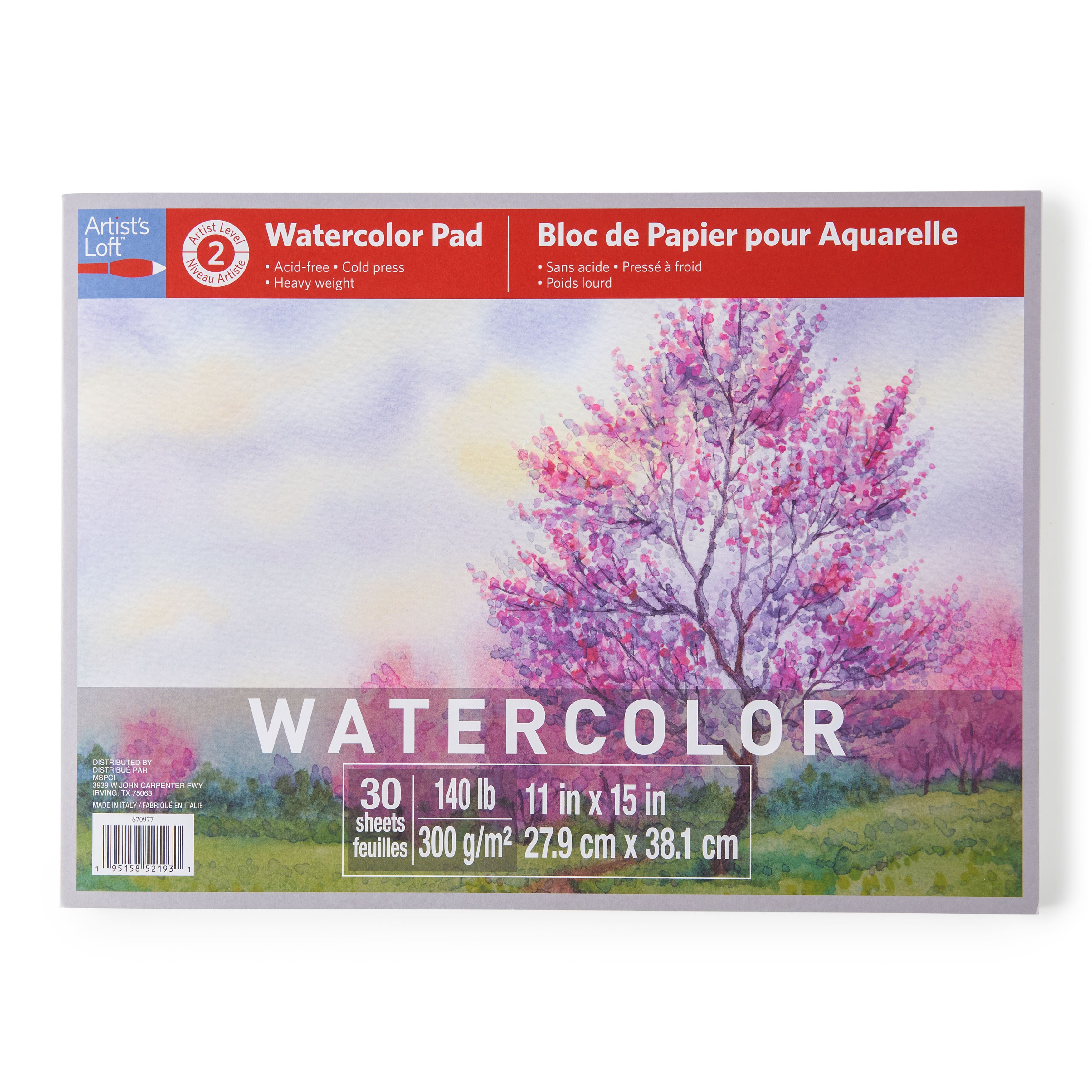 9 Pack: Watercolor Pad by Artist&#x27;s Loft&#x2122;, 11&#x22; x 15&#x22;