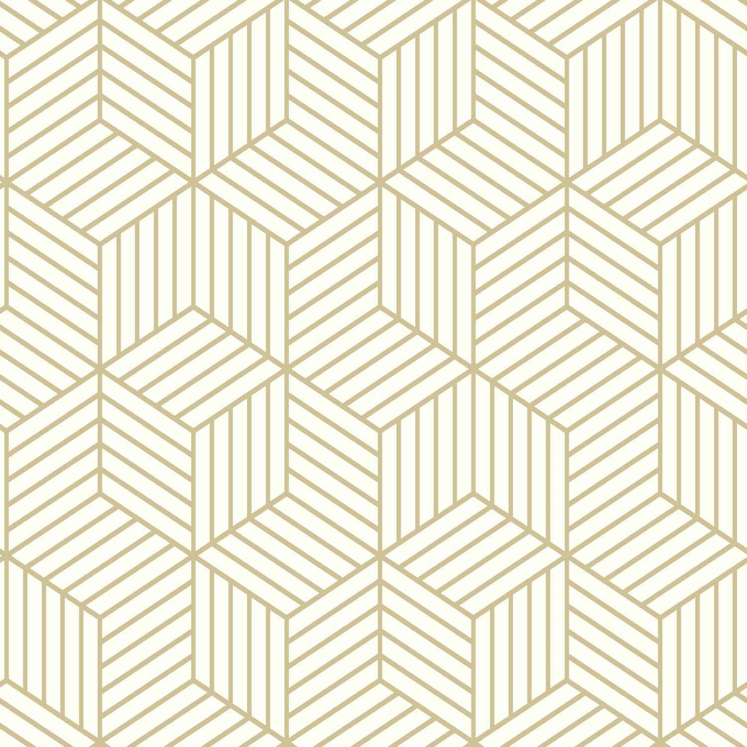 RoomMates Stripped Hexagon Peel & Stick Wallpaper