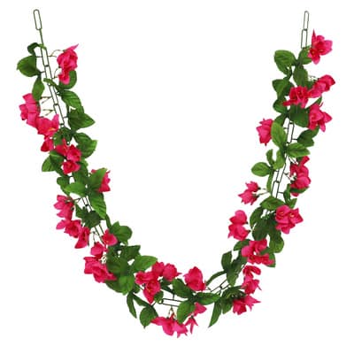 6ft. Fuchsia Bougainvillea Garland by Ashland®