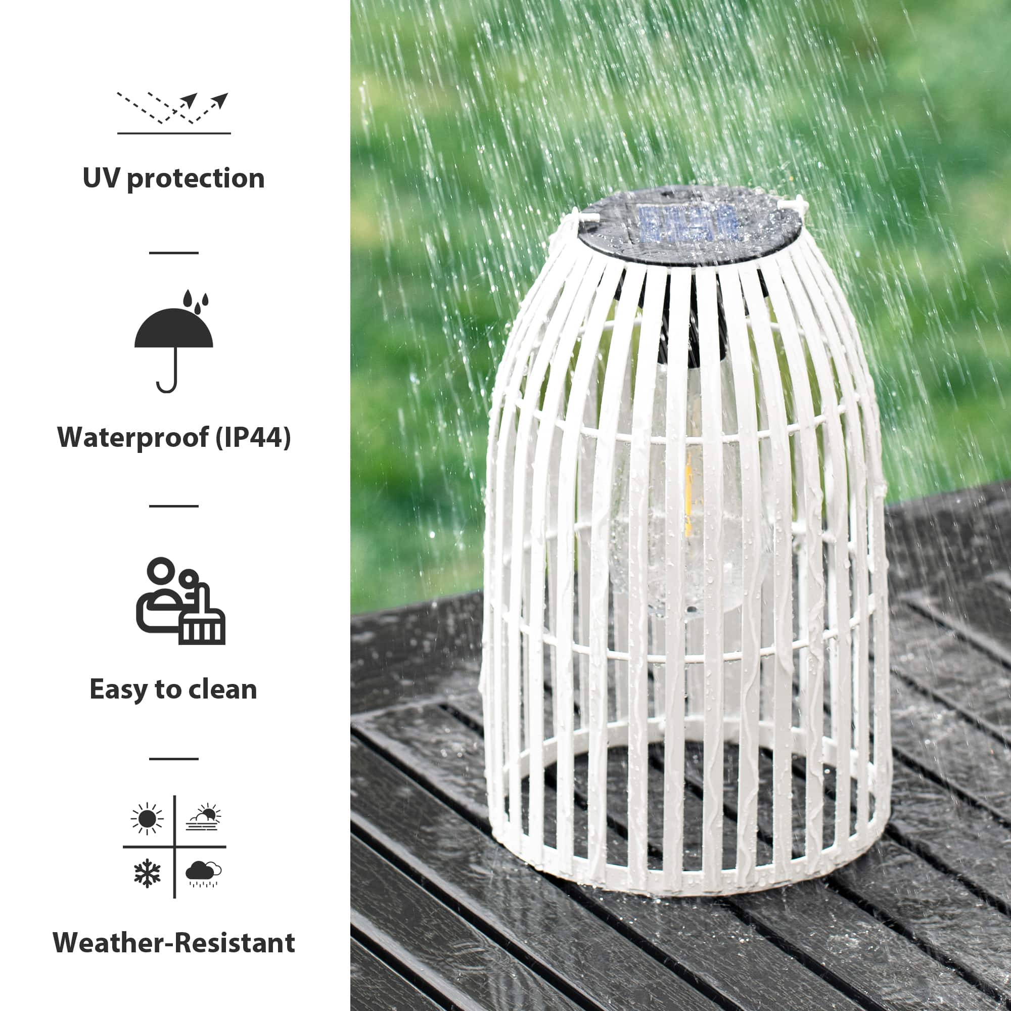 Glitzhome® 9.75" Metal Woven Solar Powered Hanging Lantern, 2ct.