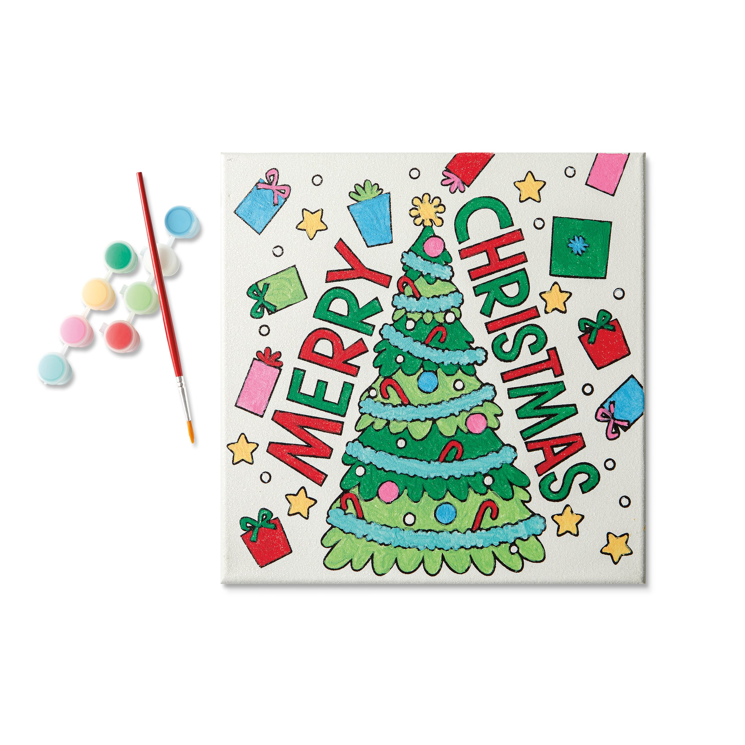 Christmas Tree Glitter Canvas Painting Kit by Creatology&#x2122;