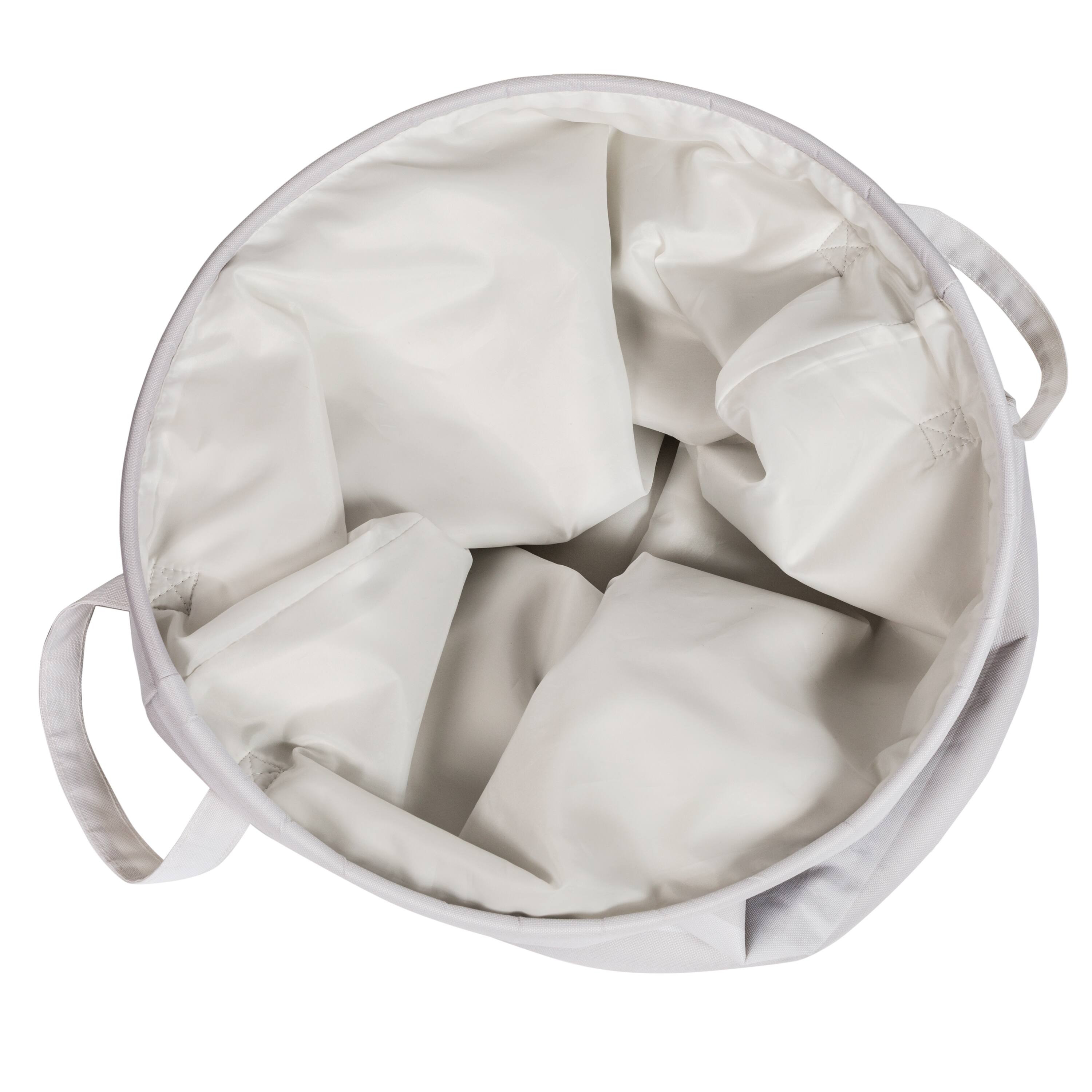 Honey Can Do 20&#x22; Gray Stripe Kids Hamper