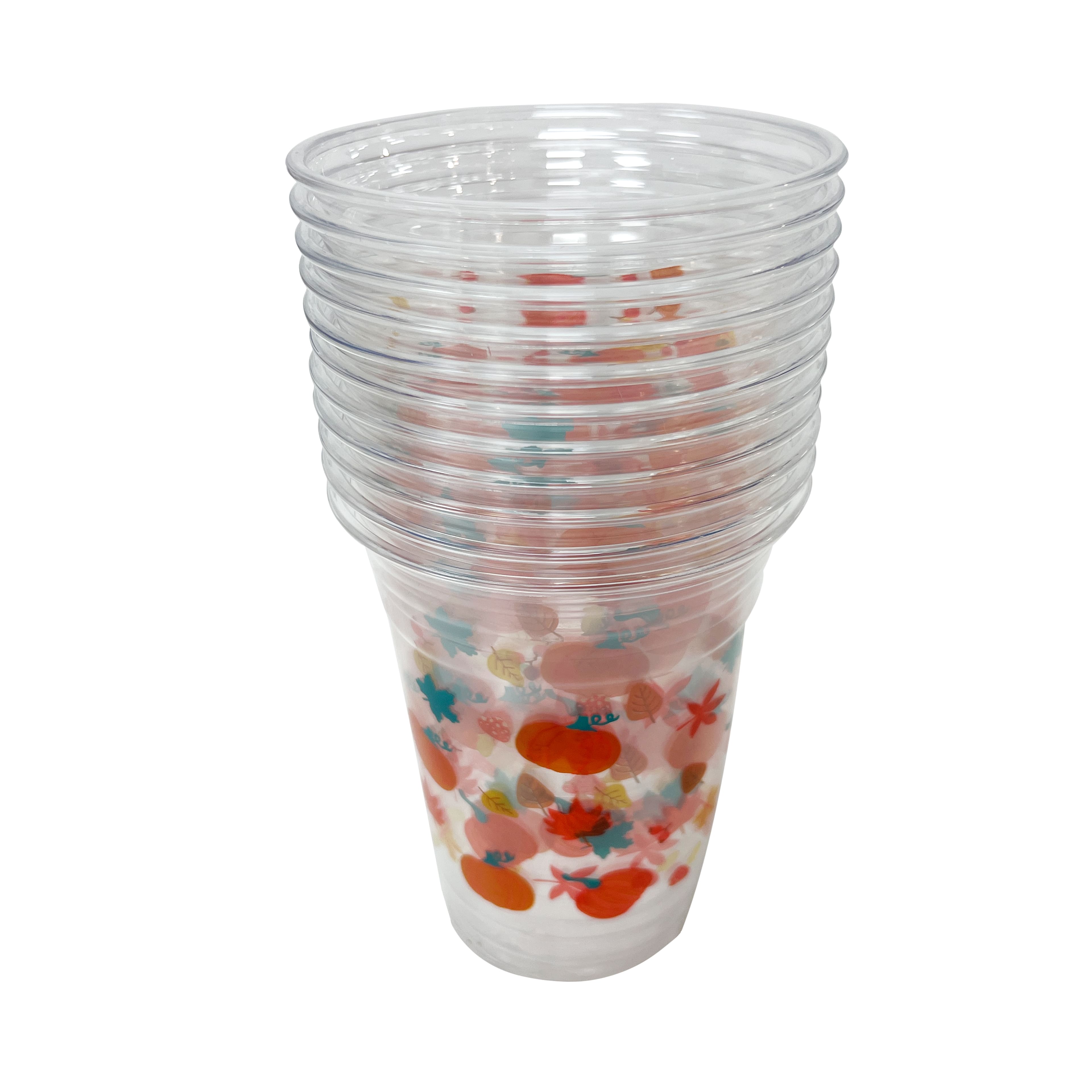 16oz. Pumpkin &#x26; Leaf Party Cups by Celebrate It&#x2122;, 12ct.