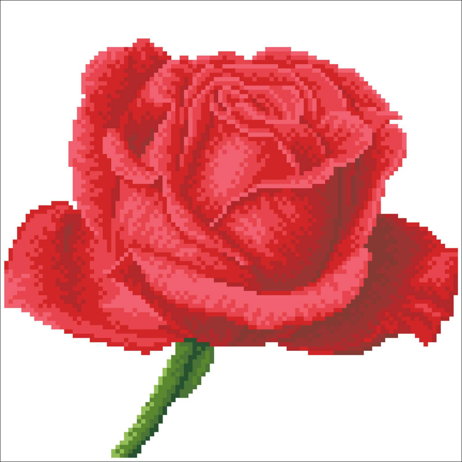 Diamond Dotz&#xAE; Intermediate Rose Bud with Frame Diamond Painting Kit