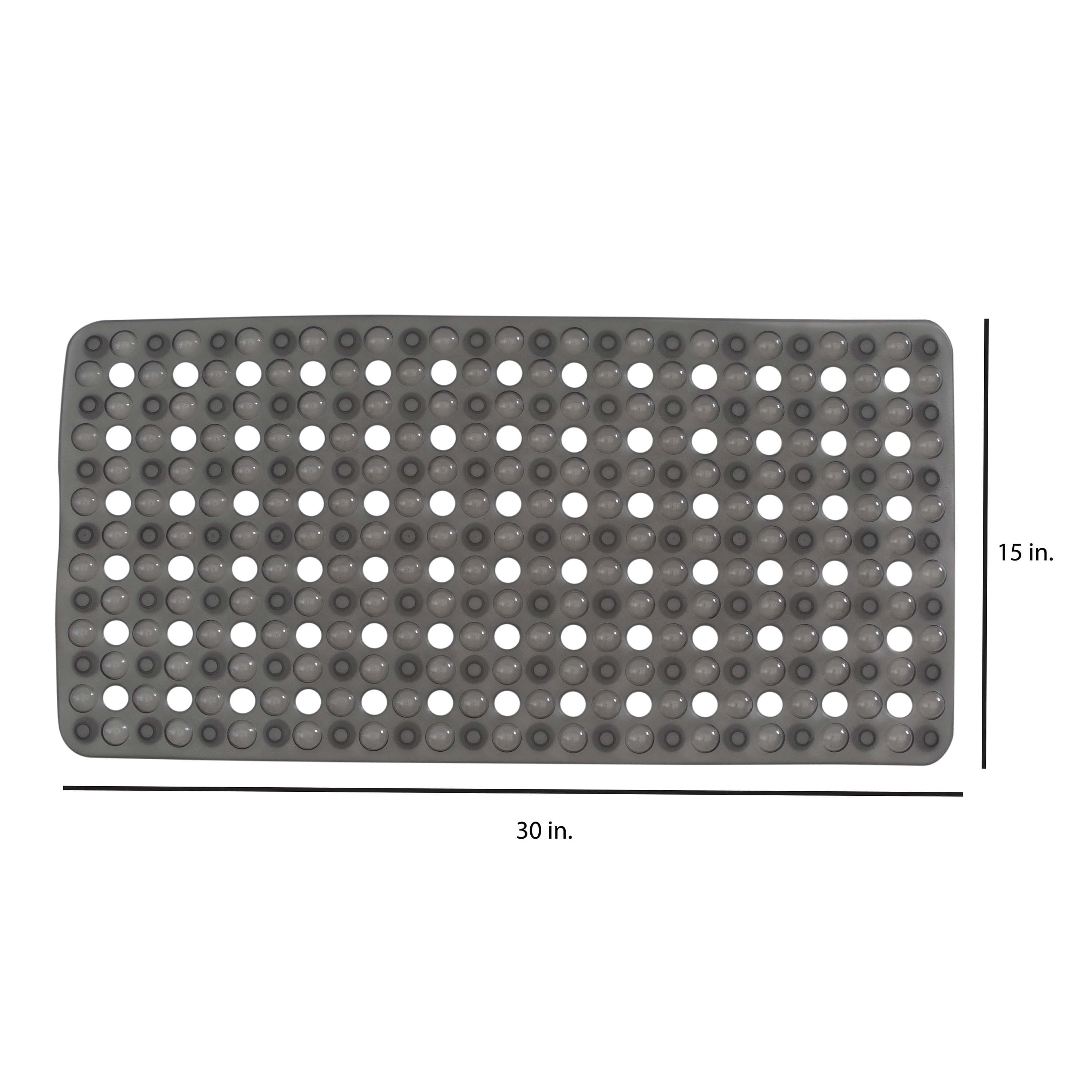 Smoke Non-Slip Bubble Texture Bath Mat