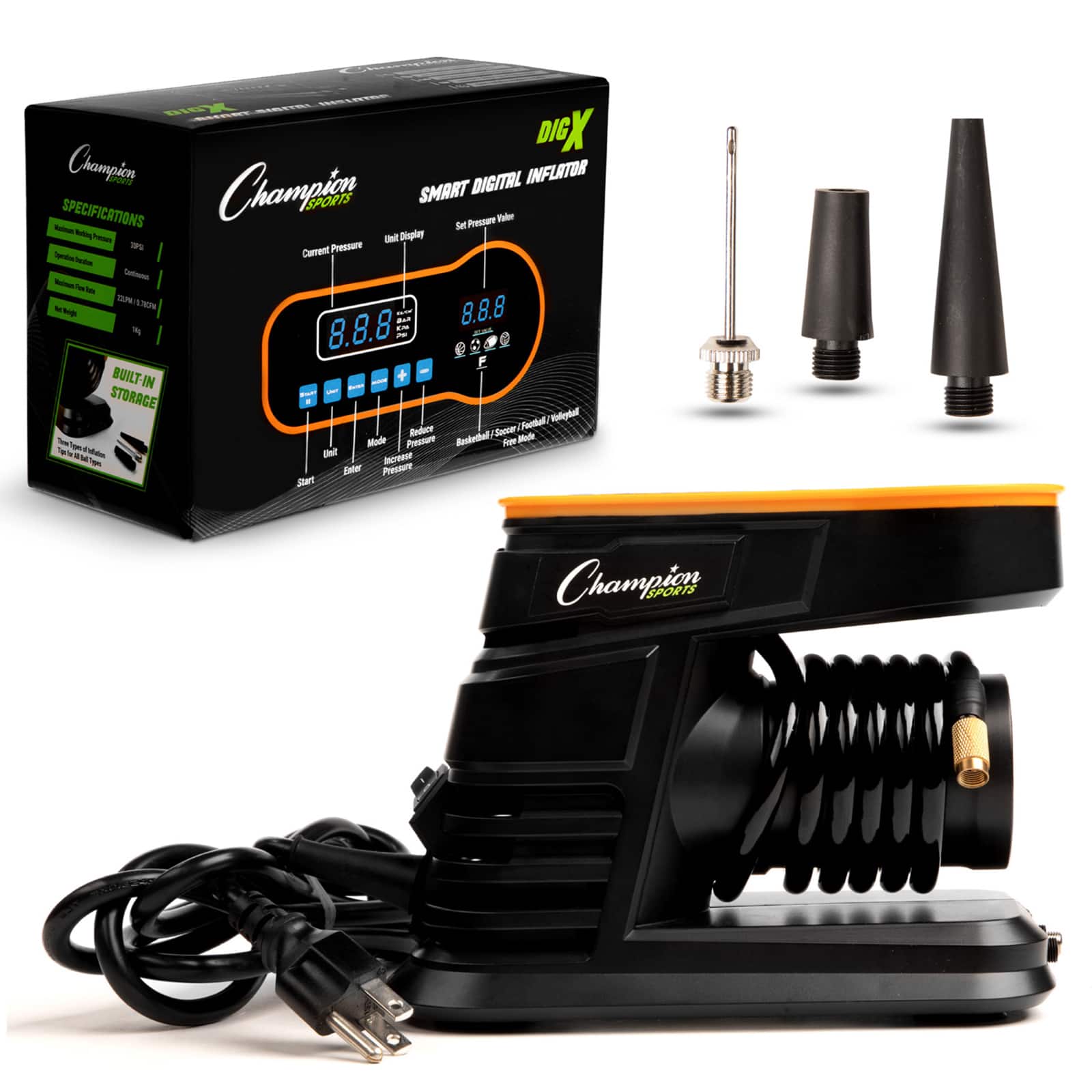 Champion Sports Smart Digital Inflator