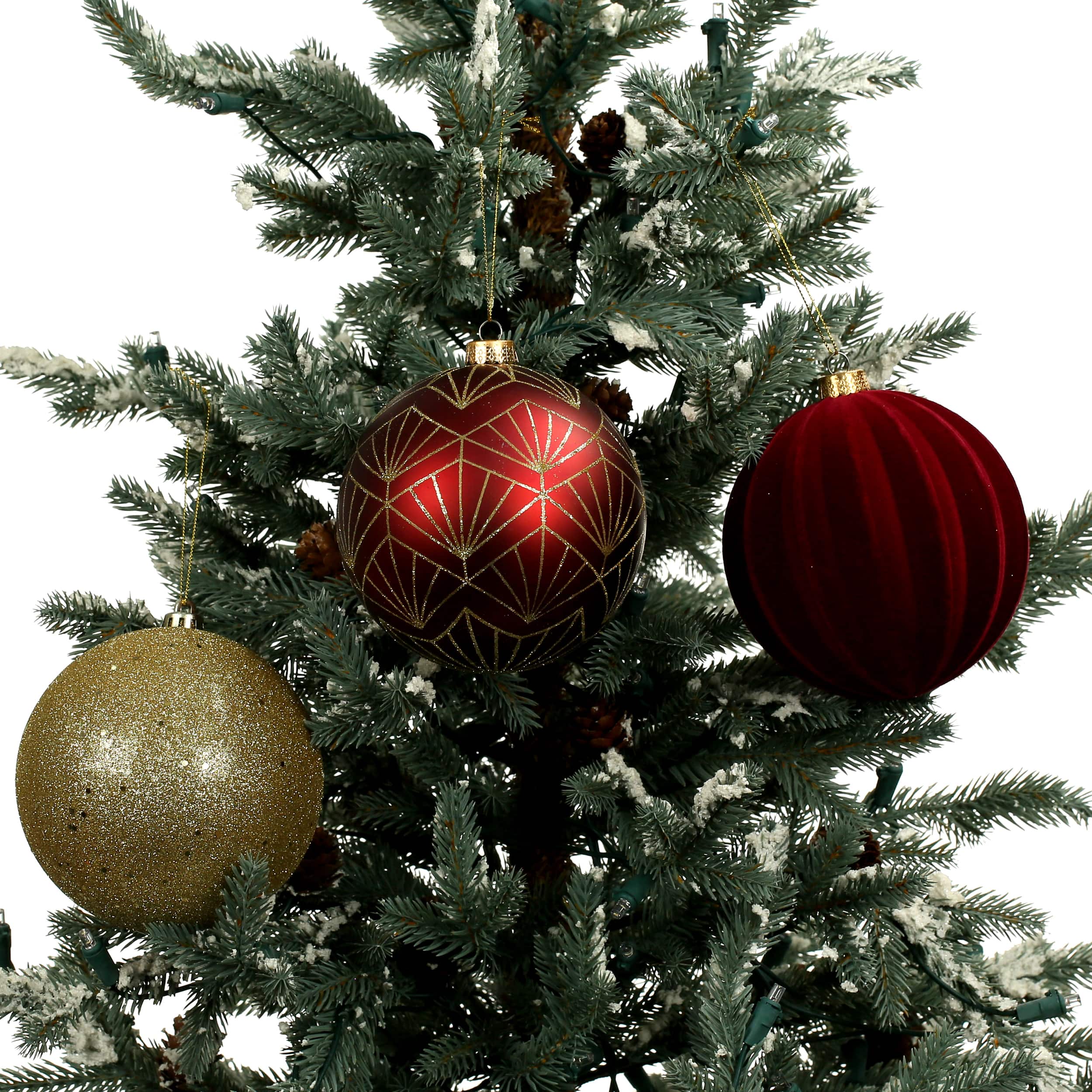 4 Pack 4.7&#x22; Berry Jolly Shatterproof Ball Ornaments by Ashland&#xAE;