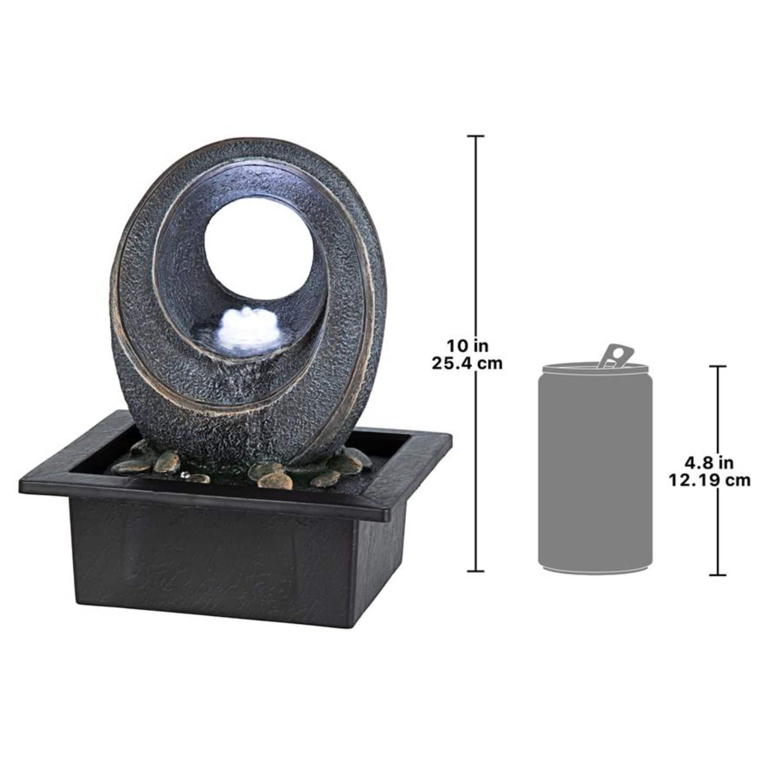 Design Toscano Infinite Nature Divine Universe Tabletop Fountain