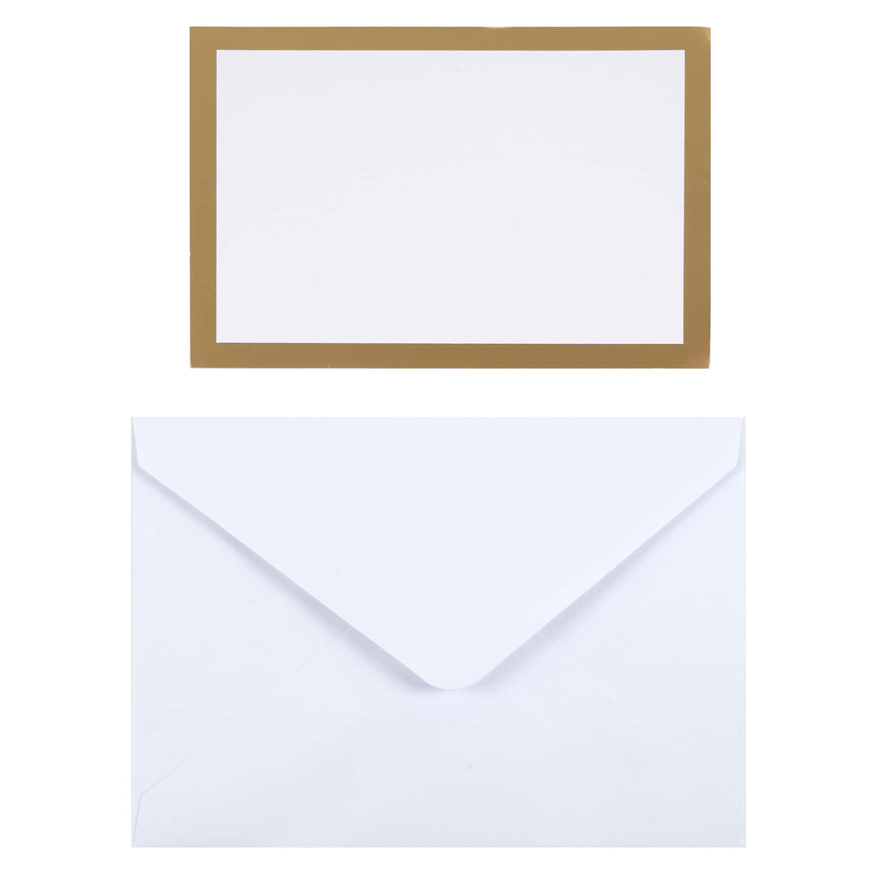 12 Packs: 40 ct. (480 total) 3.5" x 4.87" Flat Cards & Envelopes by Recollections™