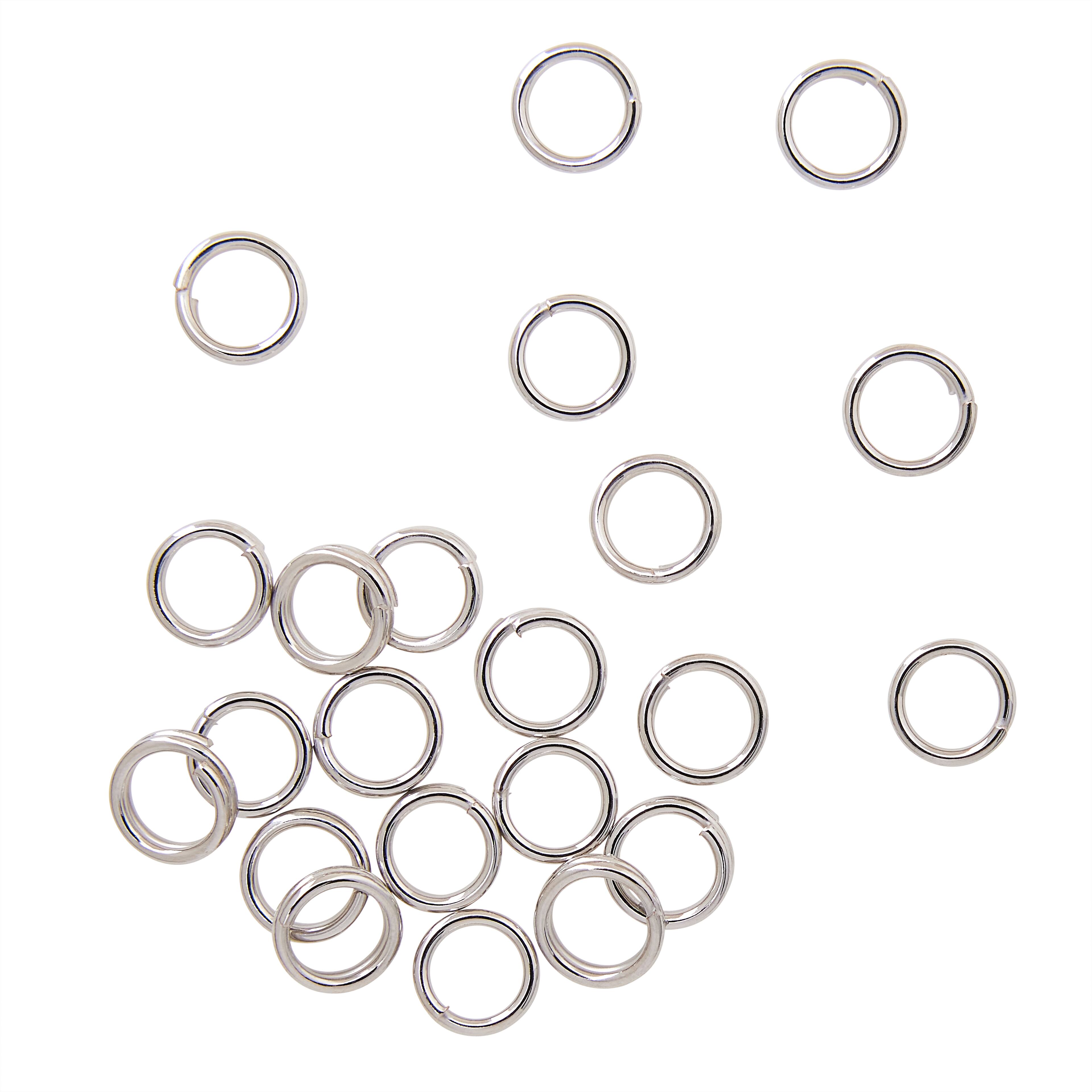 12 Pack: Split Rings, 6mm by Bead Landing™