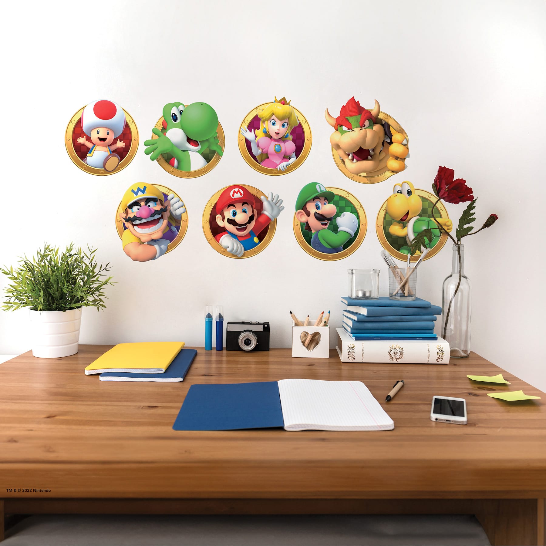 RoomMates Super Mario Character Peel & Stick Wall Decals