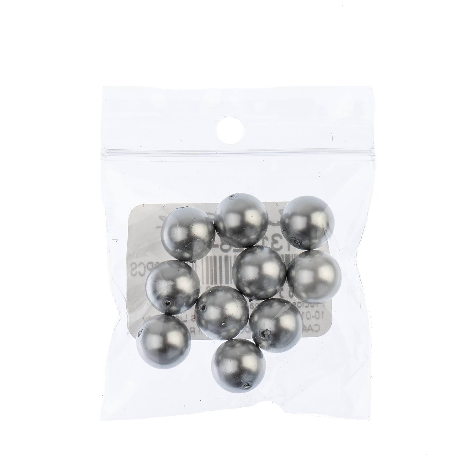 Preciosa Maxima 10mm Glass Nacre Pearls, 10ct.