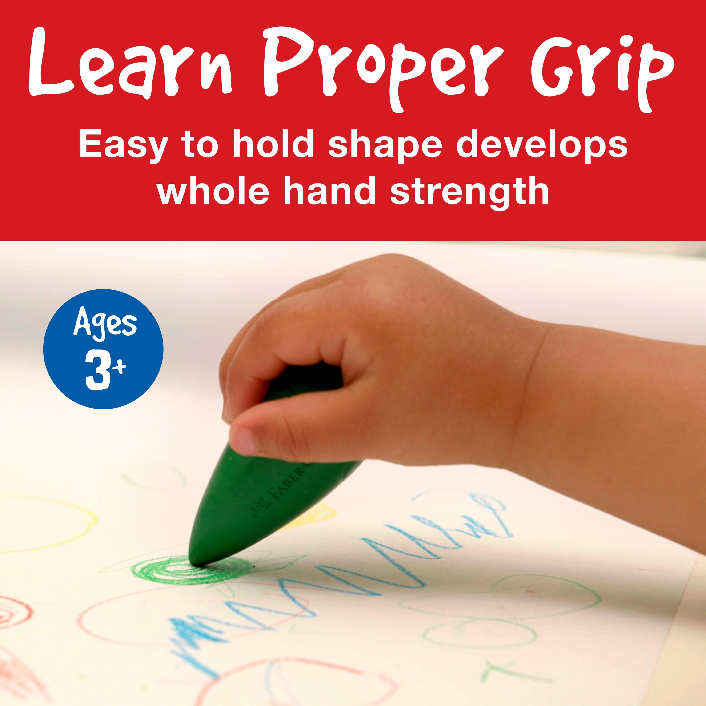 Faber-Castell&#xAE; Little Creatives Easy Grasp Bulb Crayons, 4ct.