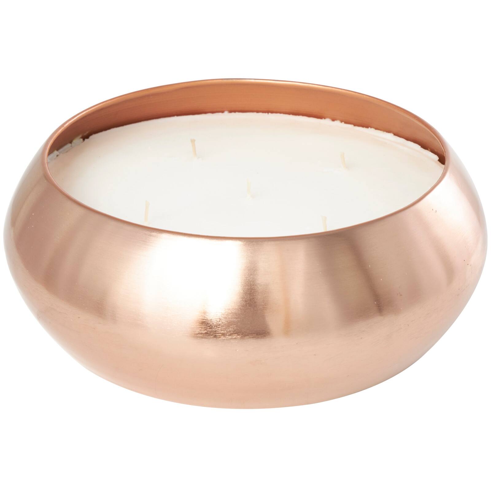 Tropical Breeze Scented 5-Wick Candle in Copper Container Bowl