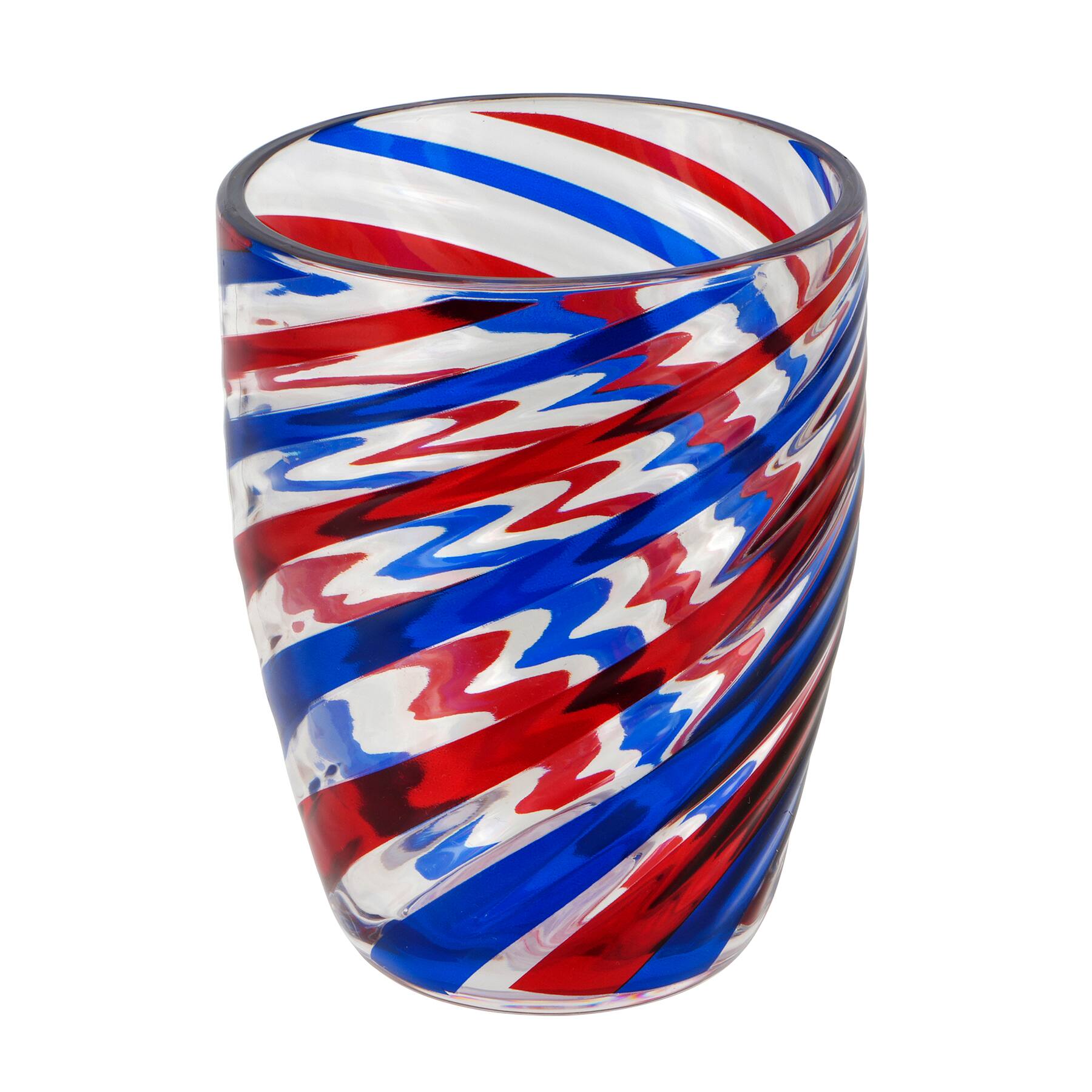 16oz. Red, White &#x26; Blue Plastic Swirl Cup by Celebrate It&#x2122;