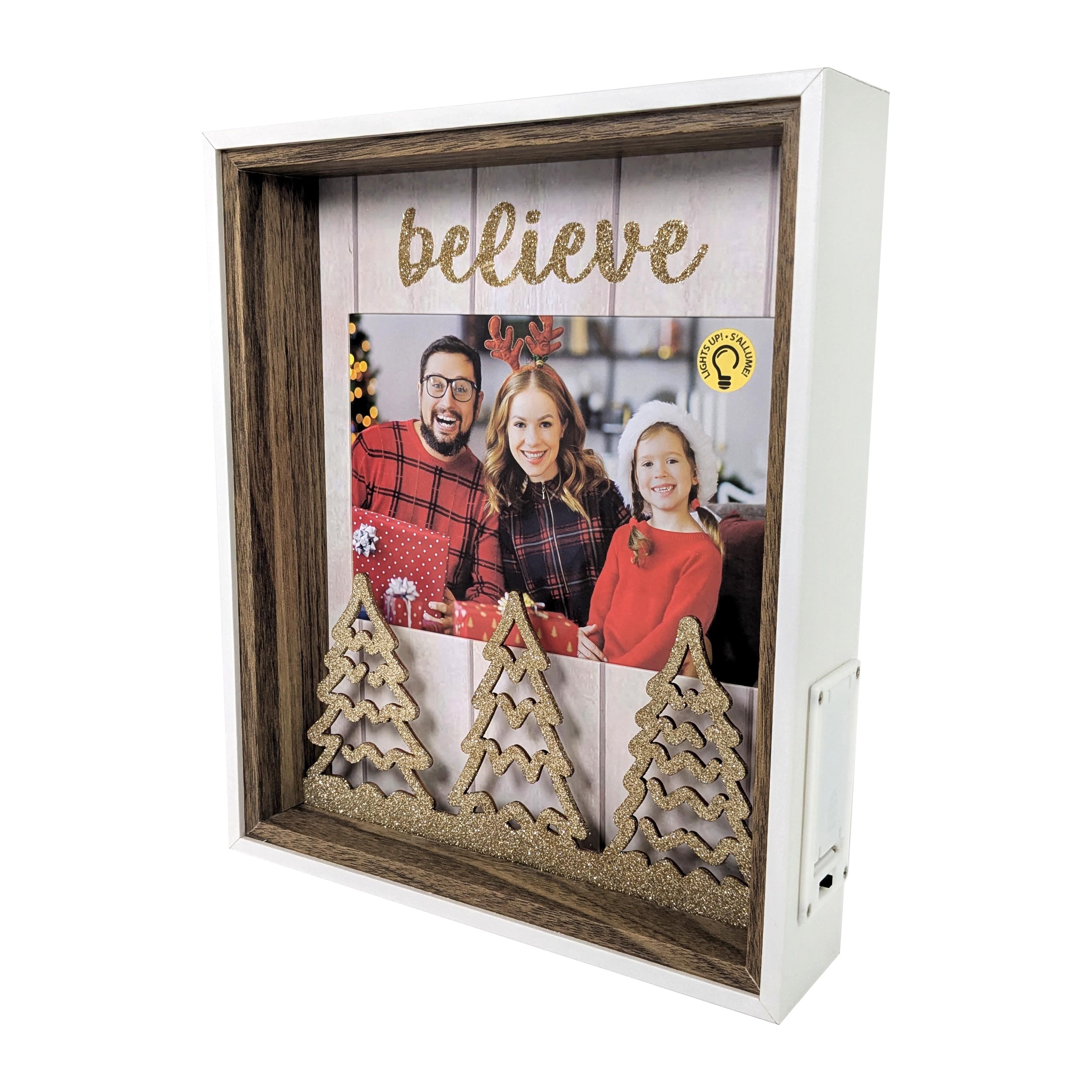 5&#x22; x 7&#x22; LED Believe Tabletop Frame by Studio D&#xE9;cor&#xAE;