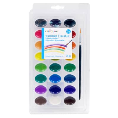 CRE WASHABLE WATERCOLORS 24CT