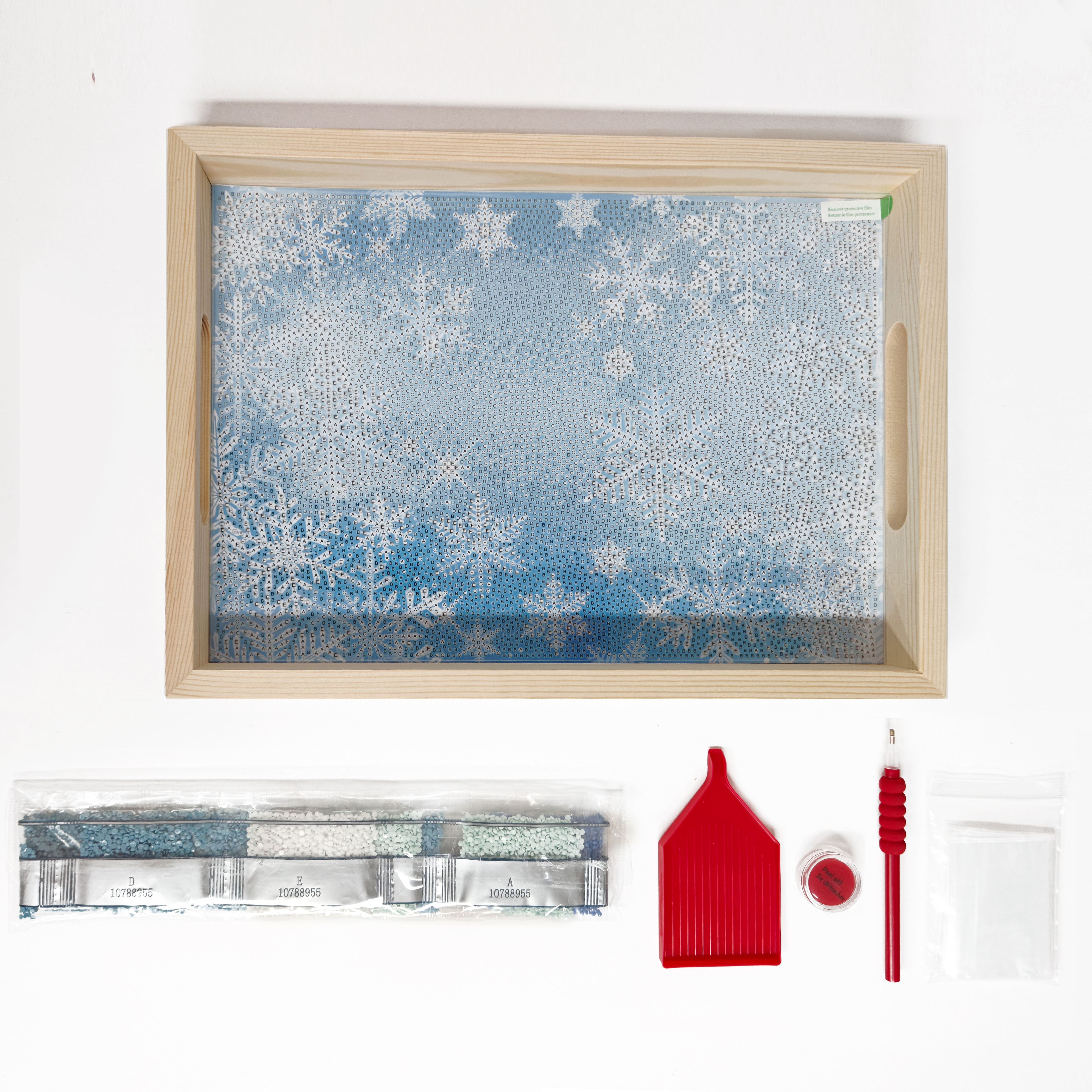 10" x 14" Snowflake Diamond Art Tray Kit by Make Market®