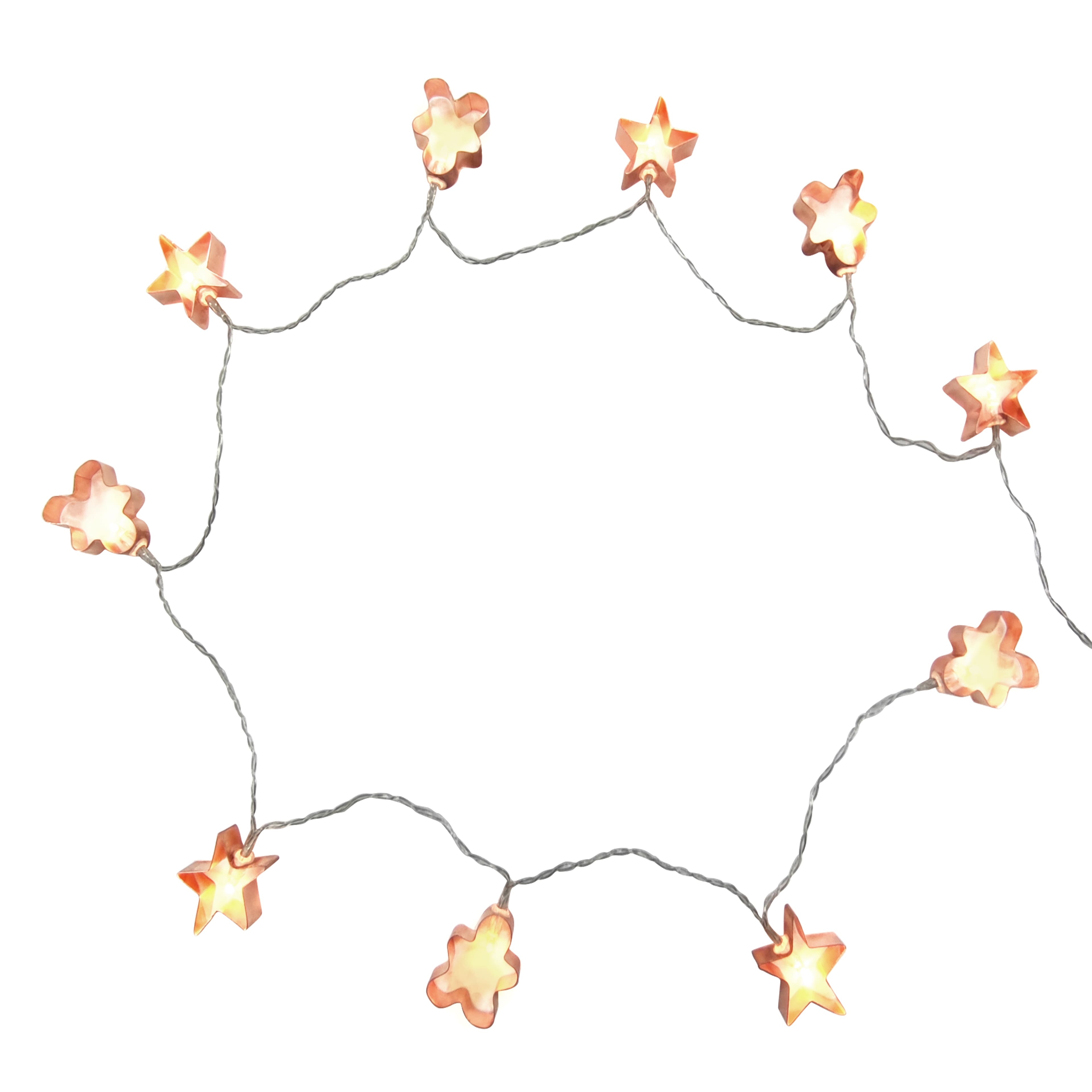 10ct. Warm White LED Cookie Cutter String Lights by Ashland&#xAE;