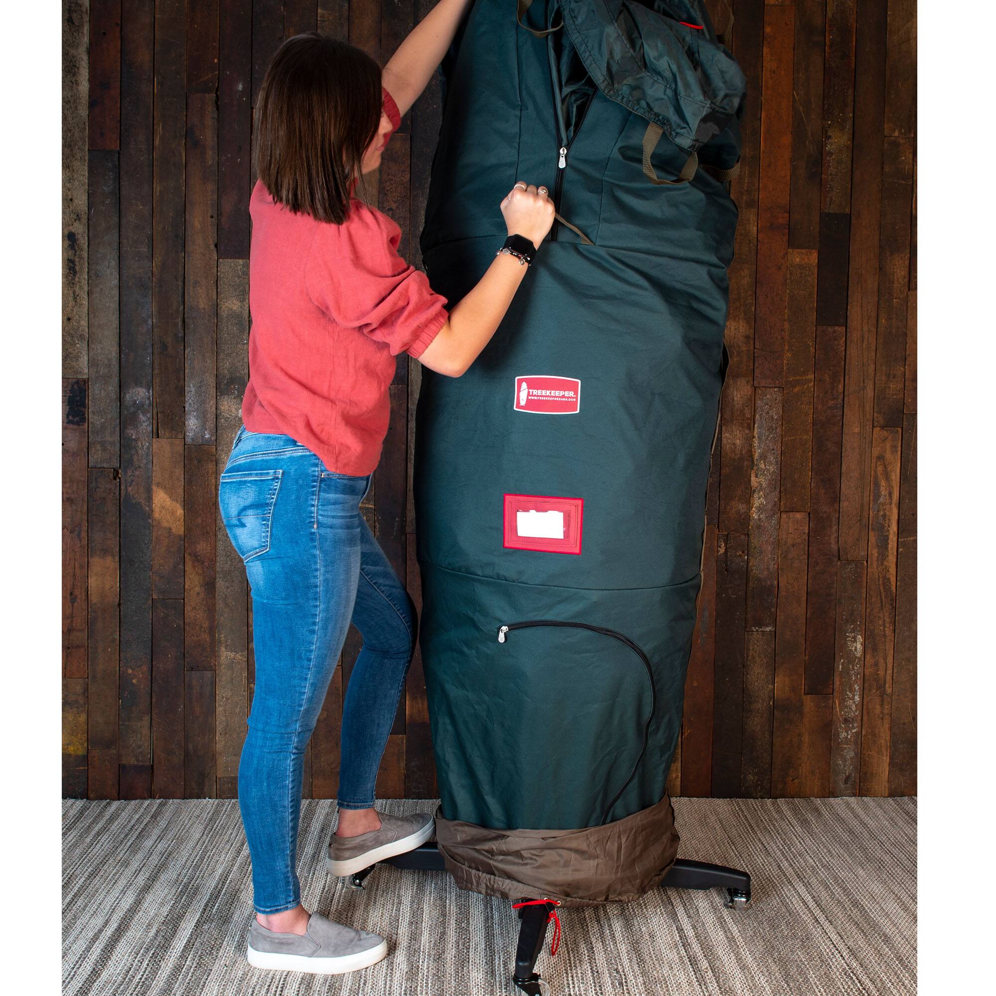 TreeKeeper Medium Upright Tree Storage Bag with Wheels