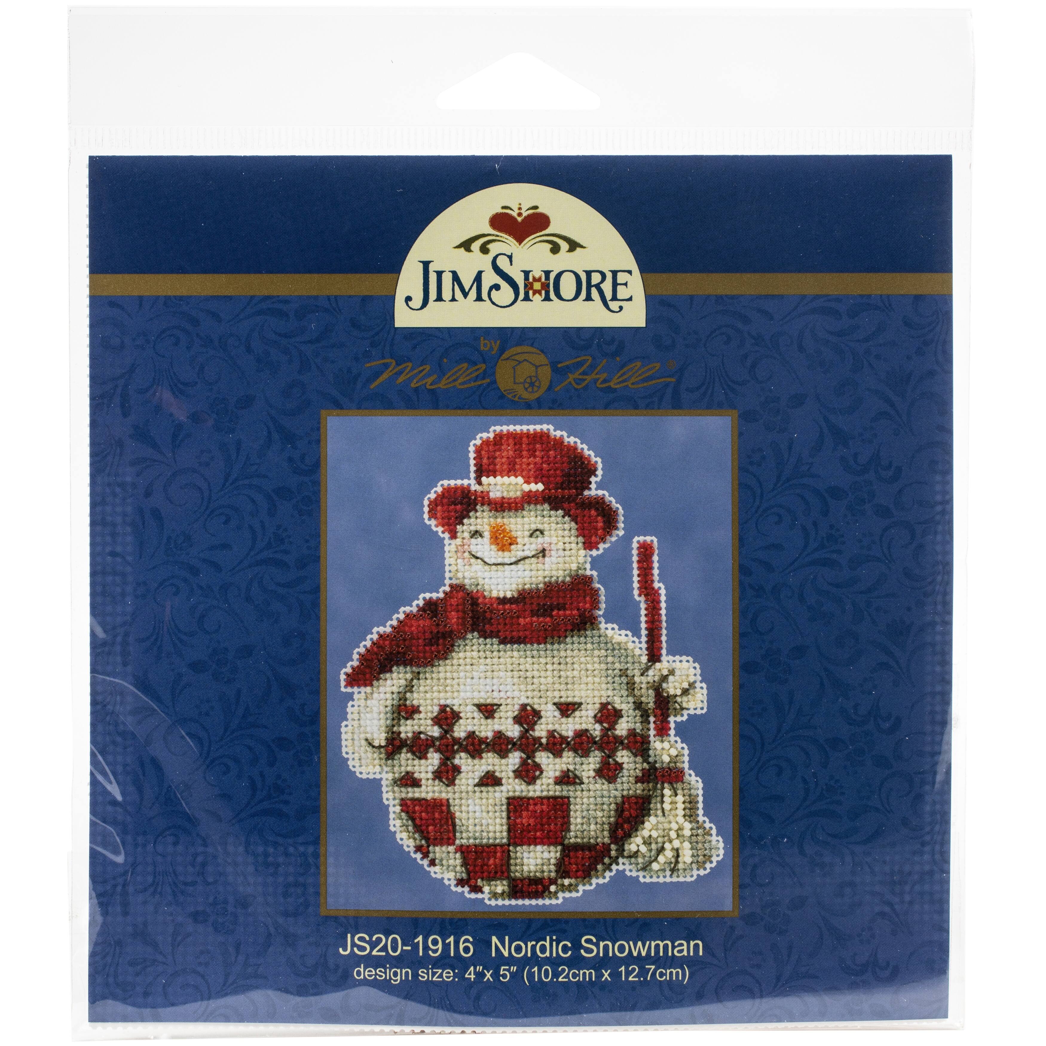 Mill Hill&#xAE; Jim Shore Nordic Snowman Counted Cross Stitch Kit