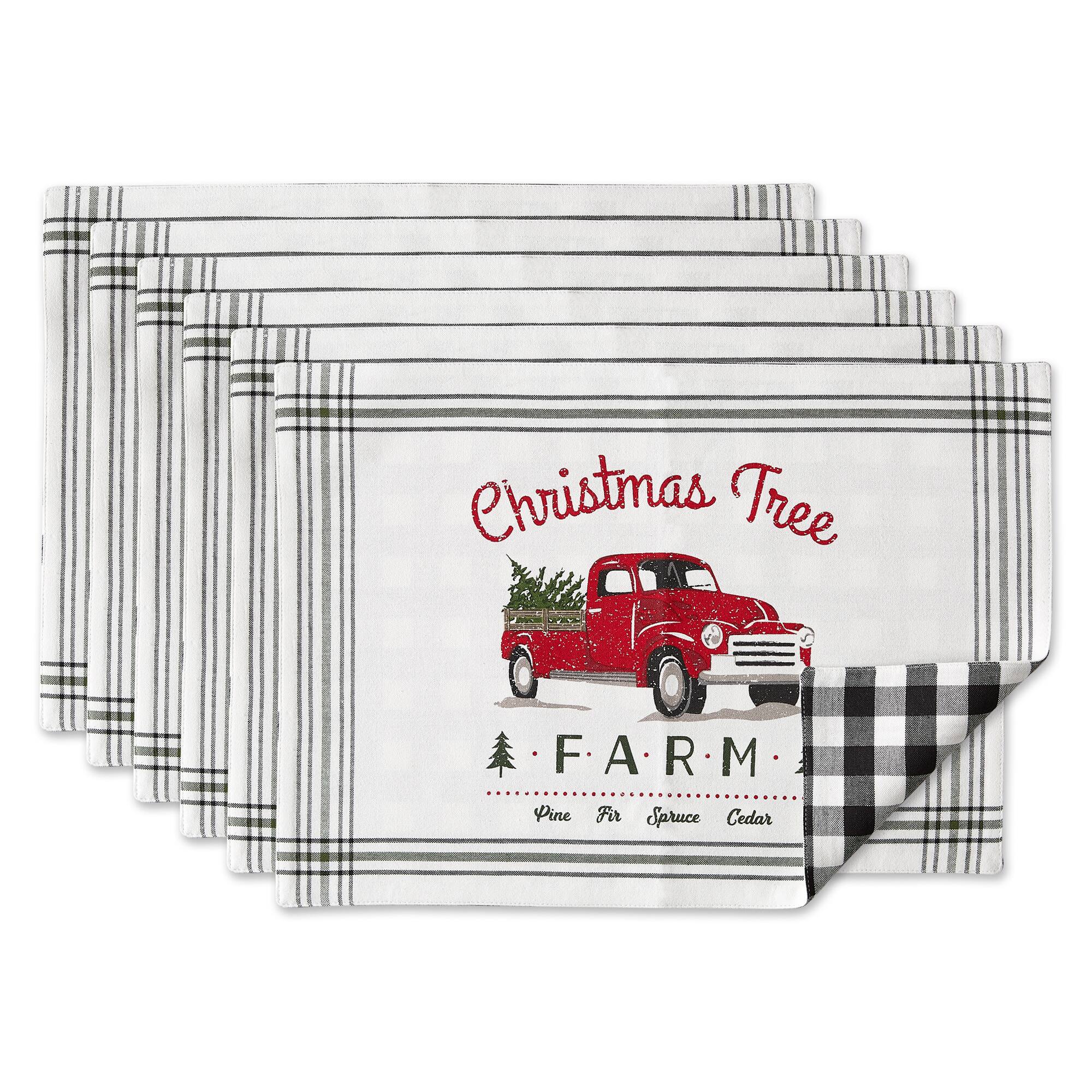 Dii® Tree Farm Truck Printed Placemats 6ct Michaels