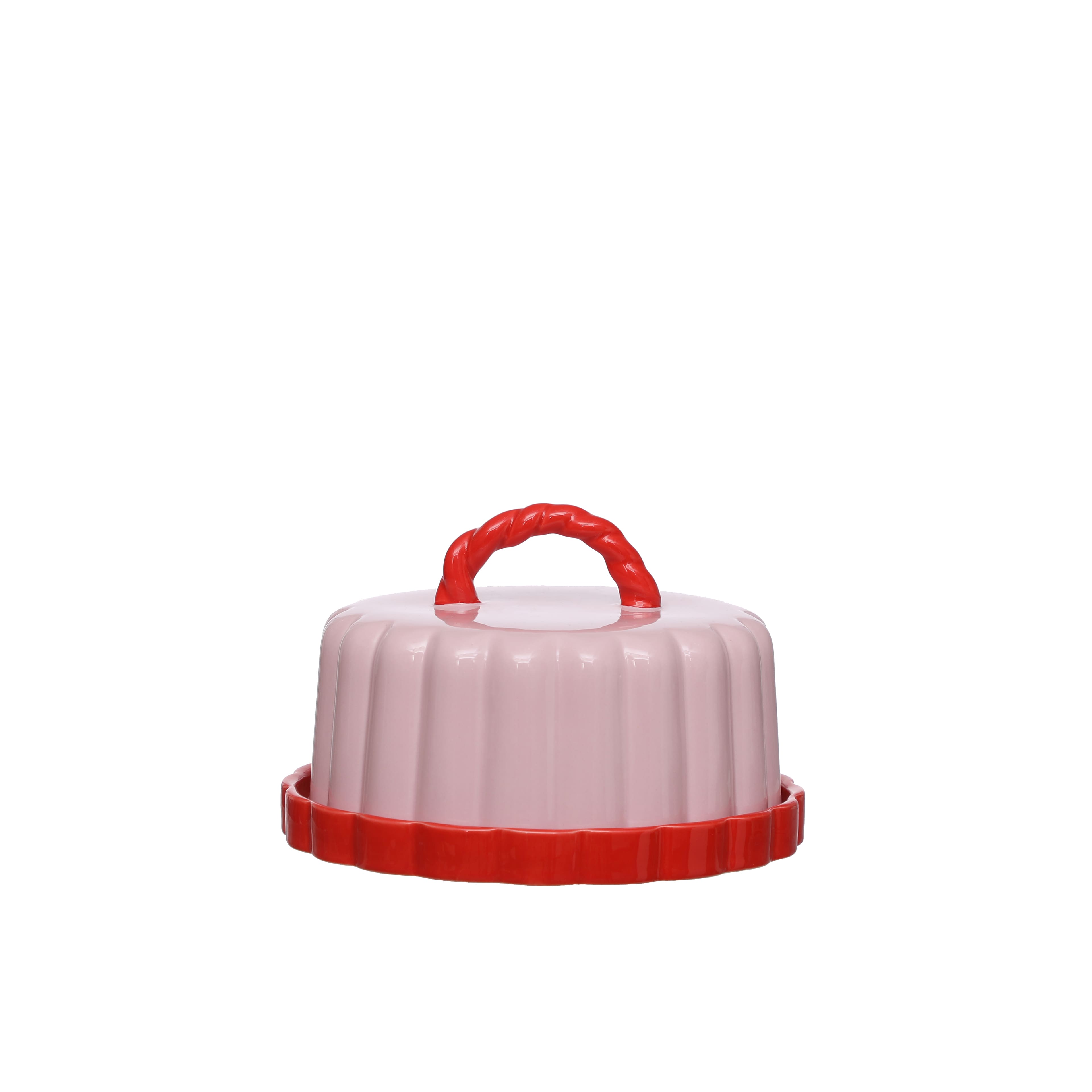 Pink & Red Ceramic Pastry Carrier by Ashland®
