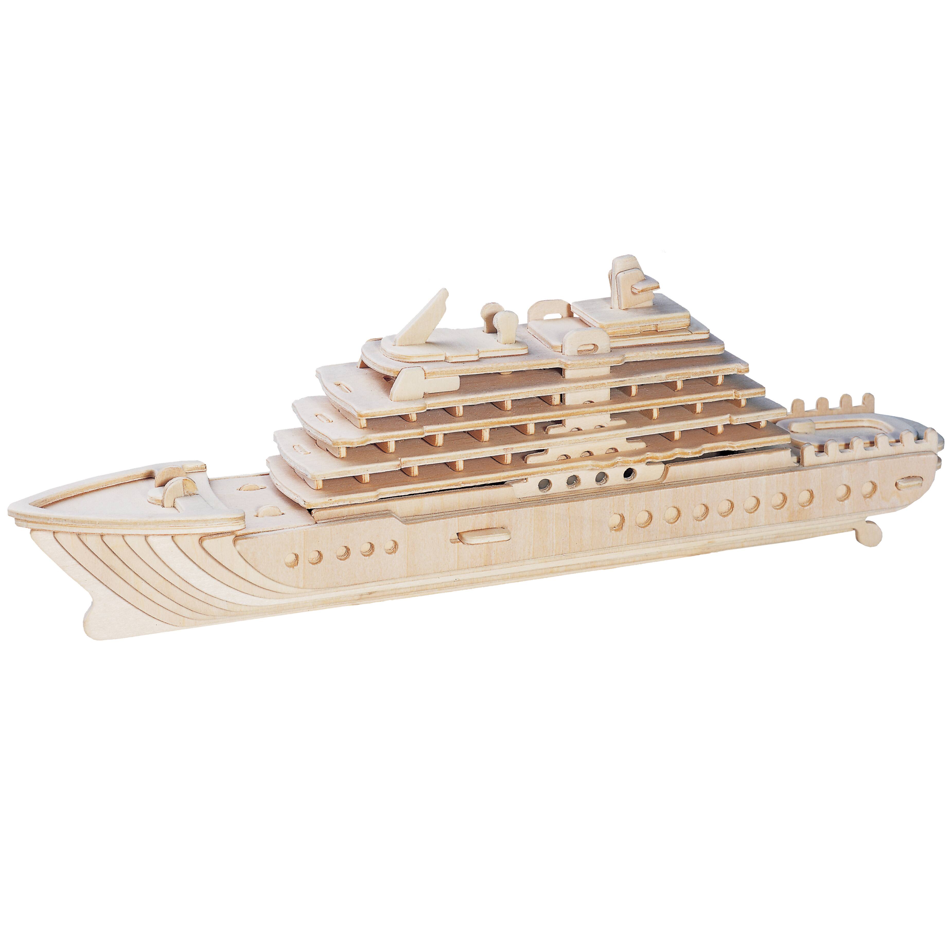 Luxury Yacht Wooden 71 Piece 3D Puzzle